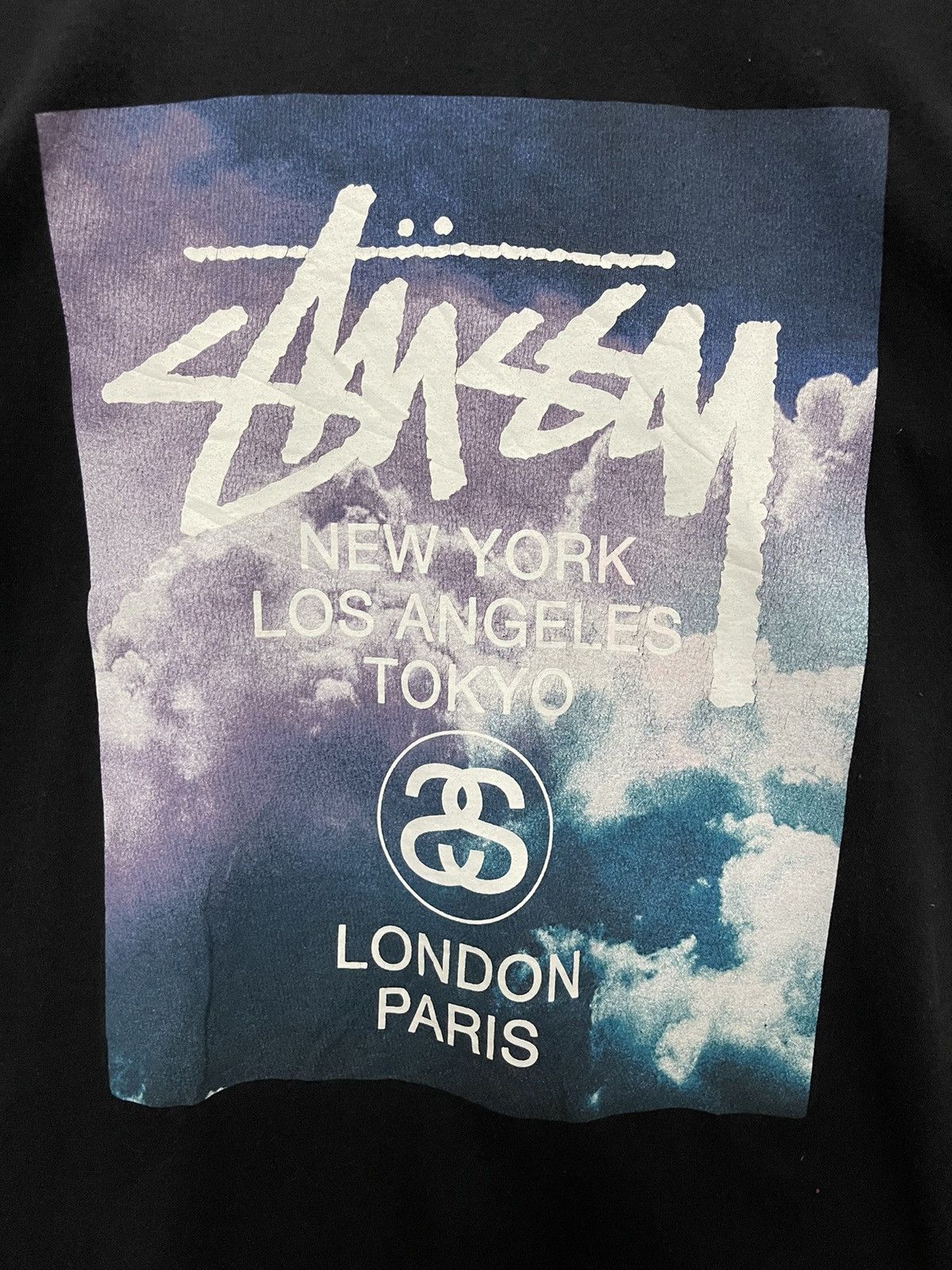 Stussy Stussy Photo Tee Cloud T-shirt Black Size US S / EU 44-46 / 1 - 2 Thumbnail