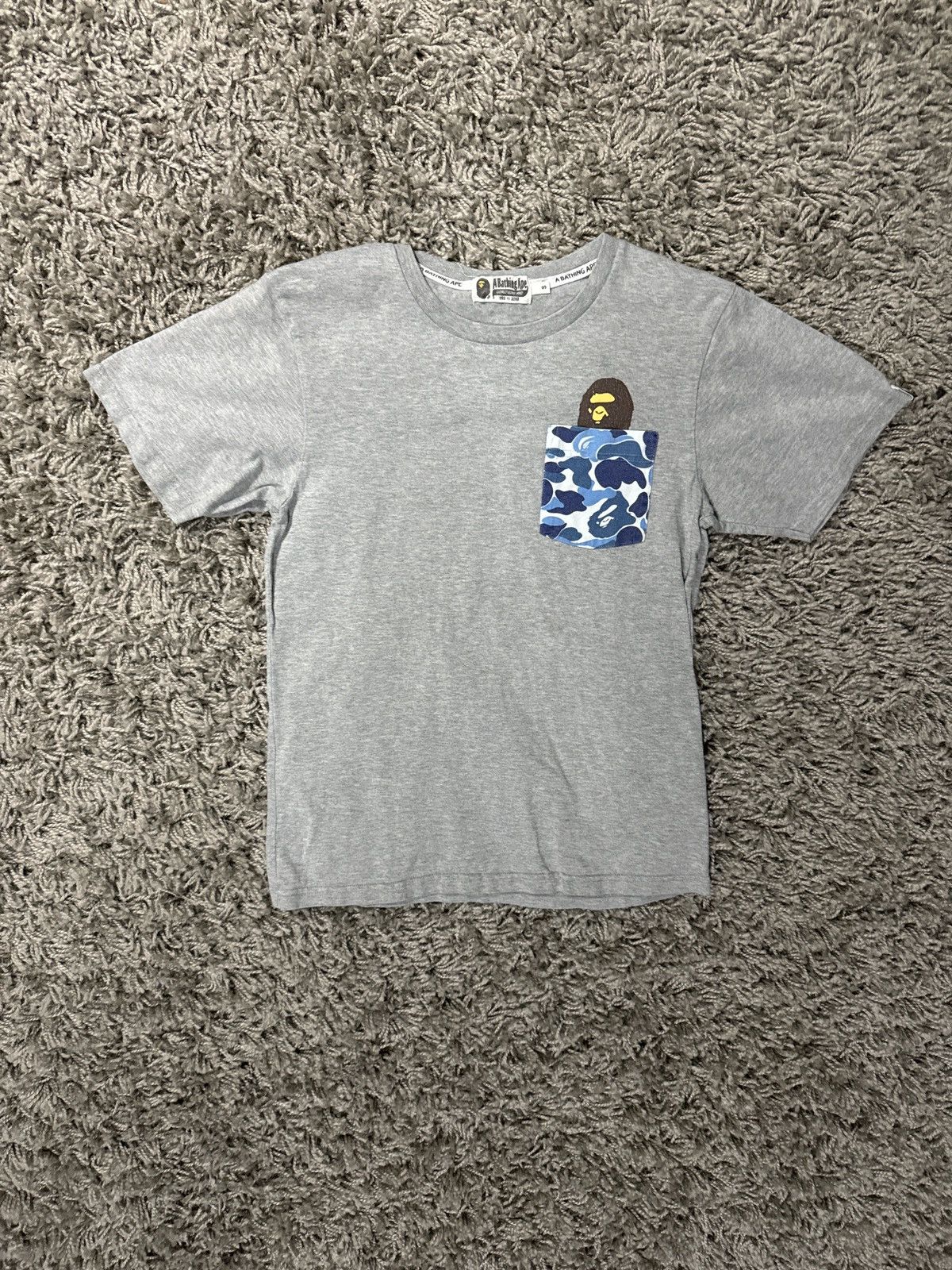 Bape Bape blue camo pocket tee Size US S / EU 44-46 / 1 - 1 Thumbnail