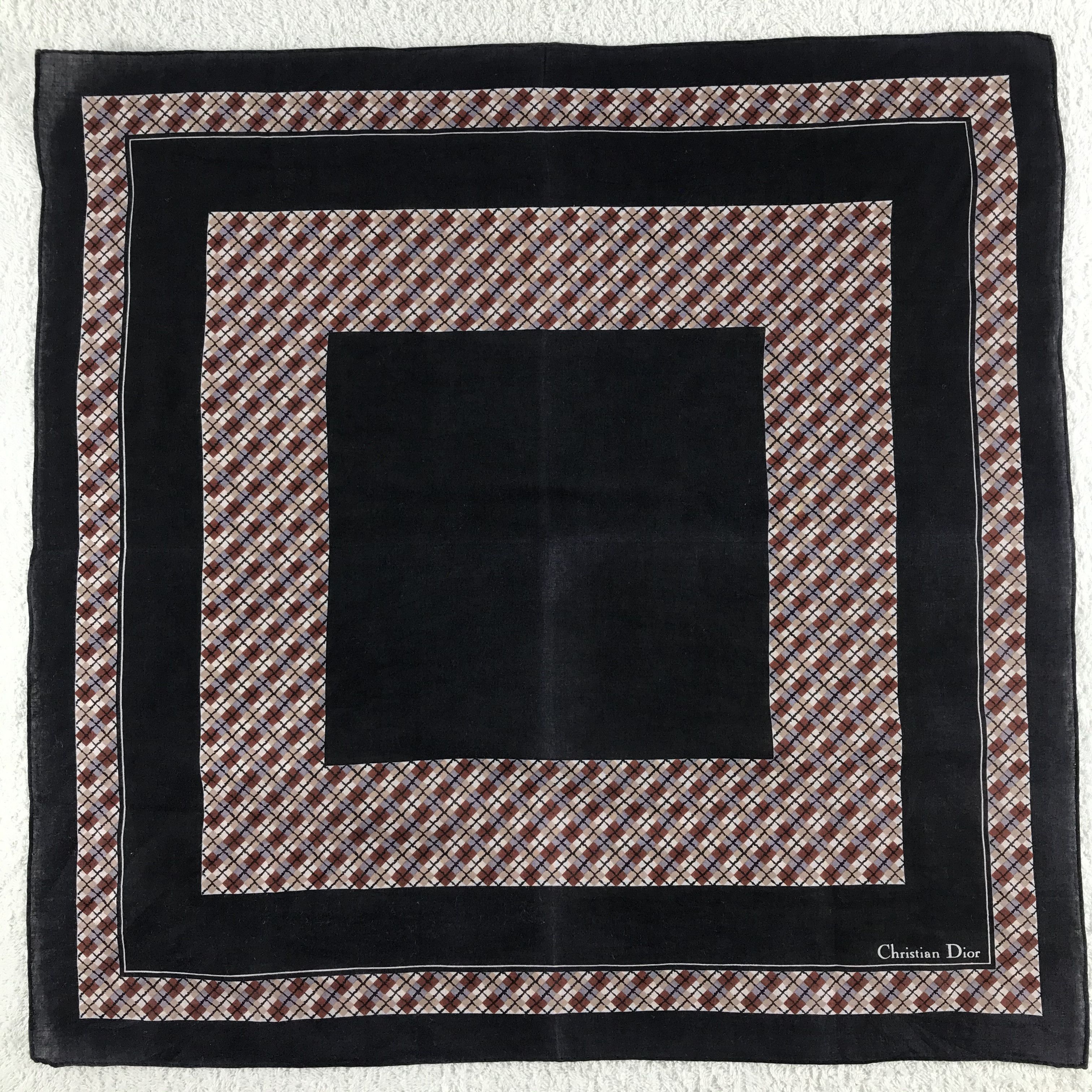 Christian Dior Monsieur × Vintage Christian Dior Bandana / Handkerchief / Neckerchief - S118 Size ONE SIZE - 1 Thumbnail