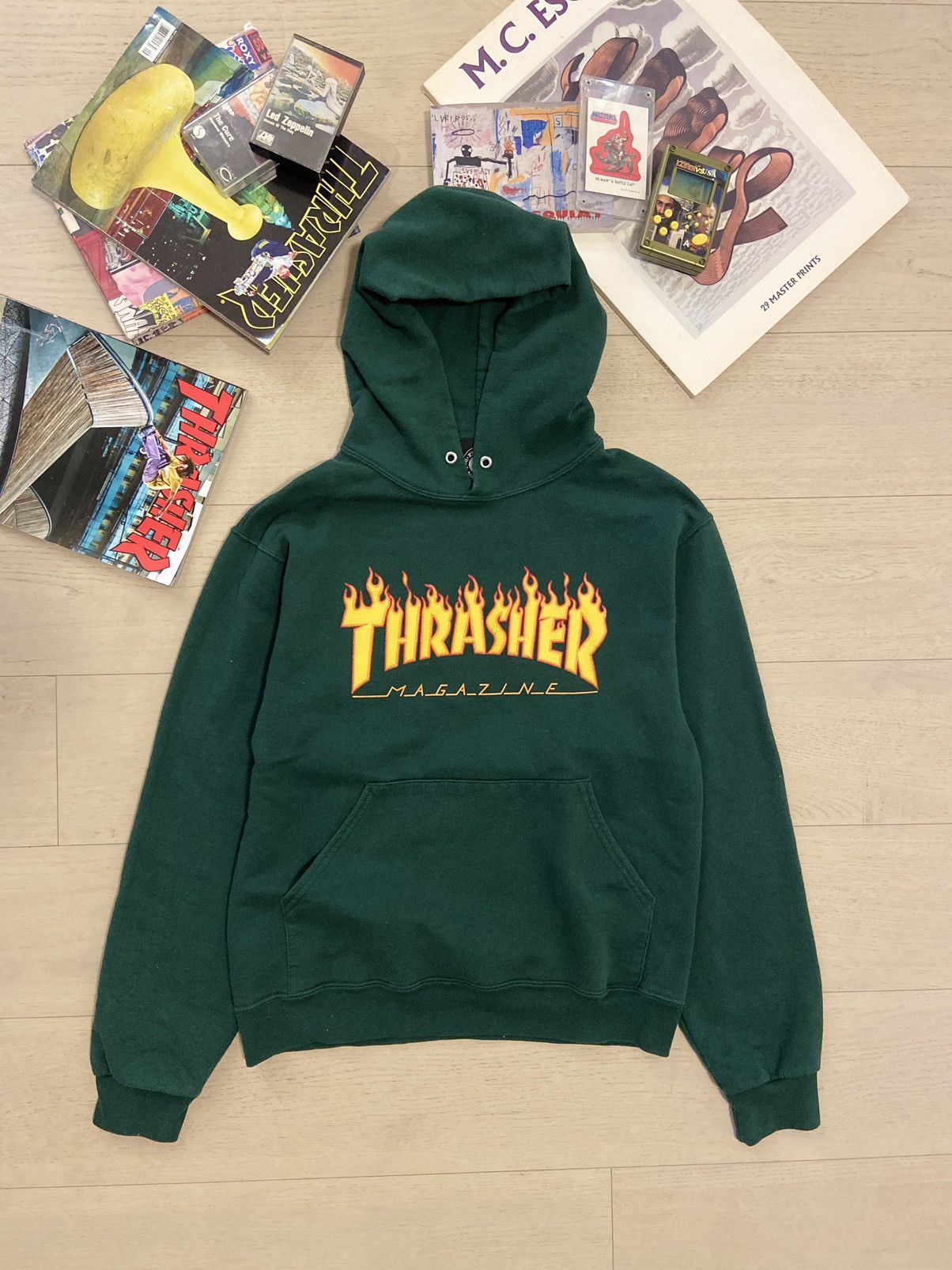 Thrasher hoodie hot sale green