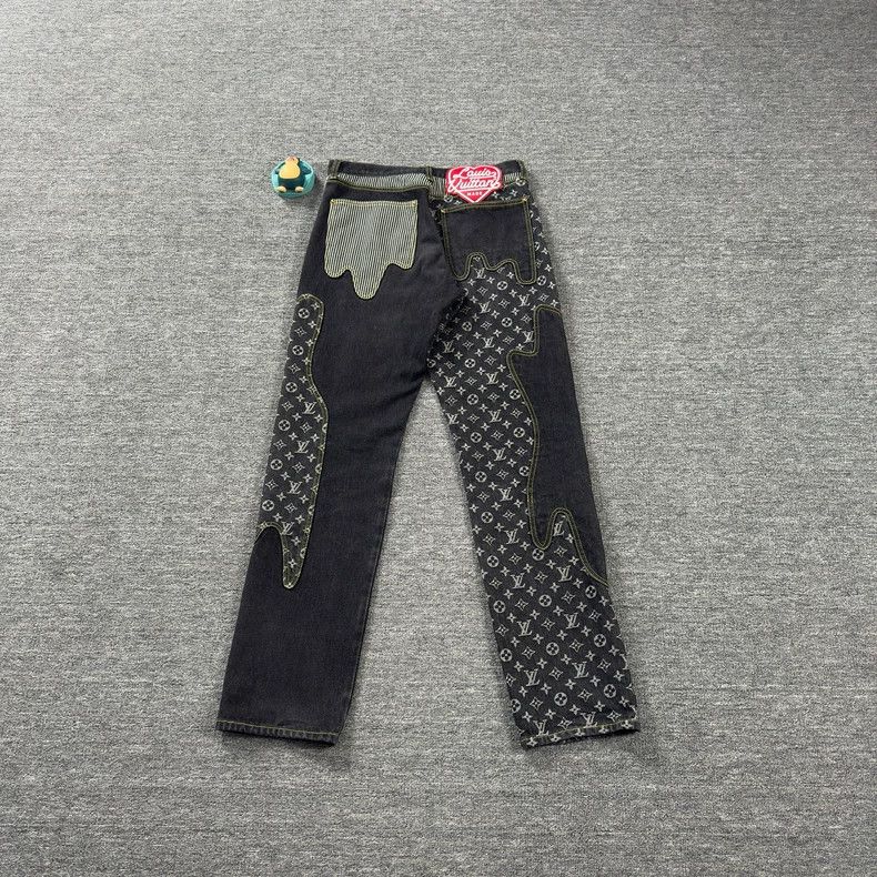 Louis Vuitton Louis Vuitton Patchwork full-print jeans 2503-Nextarrow Size US 32 / EU 48 - 7 Thumbnail