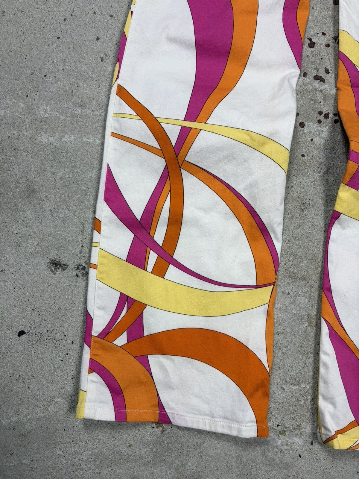 Versace Jeans Couture 2000s Versace Jeans Couture Abstract Print Multicolor Pants Size 29" - 14 Thumbnail
