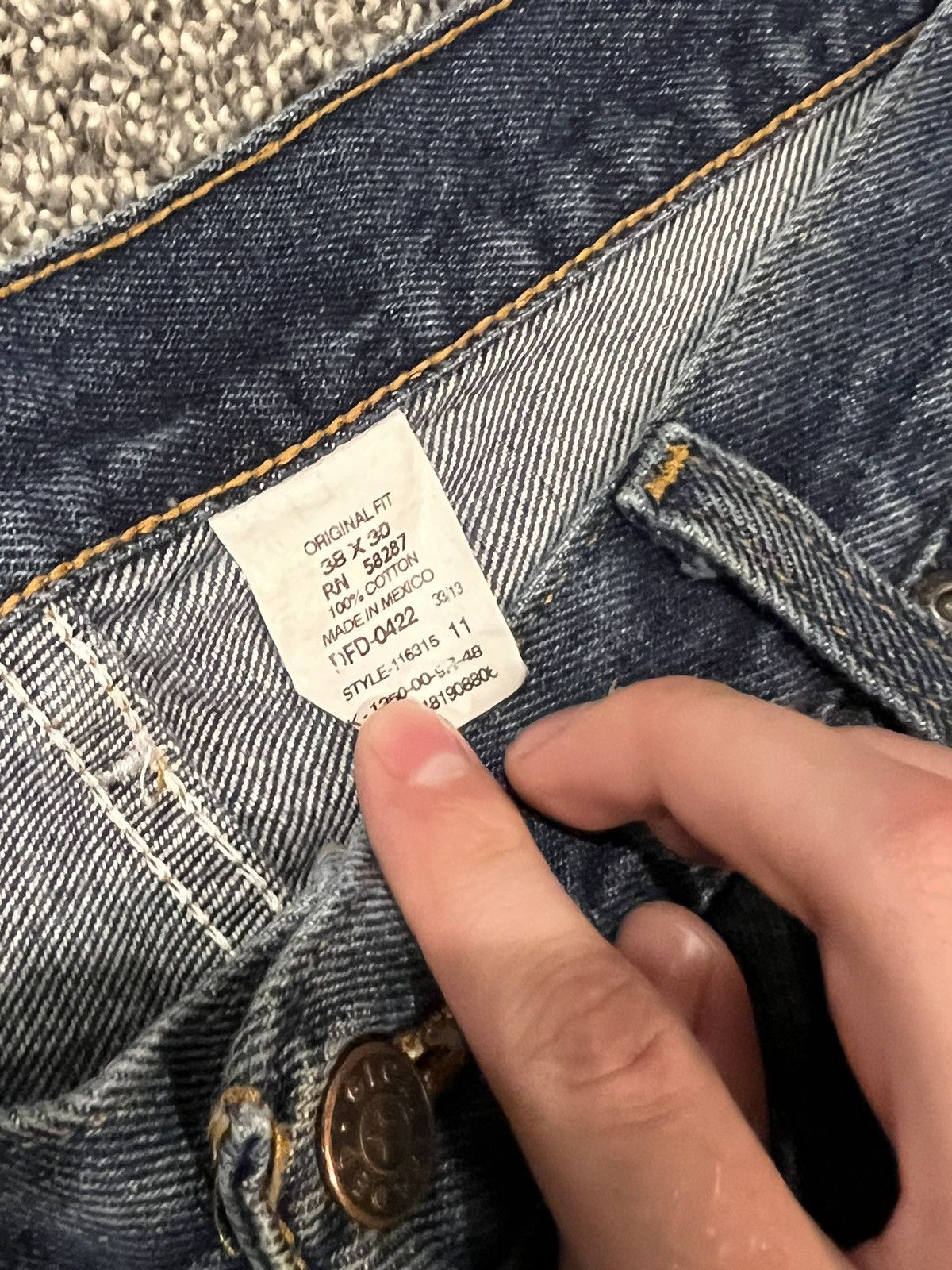Japanese Brand × Vintage Baggy Distressed Denim 38x30 Size US 38 / EU 54 - 8 Thumbnail