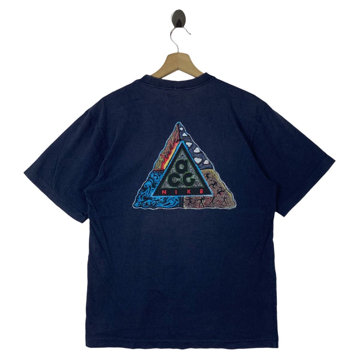 Nike × Vintage Vintage NIKE ACG big logo back hit printed tee Size US M / EU 48-50 / 2 - 1 Thumbnail