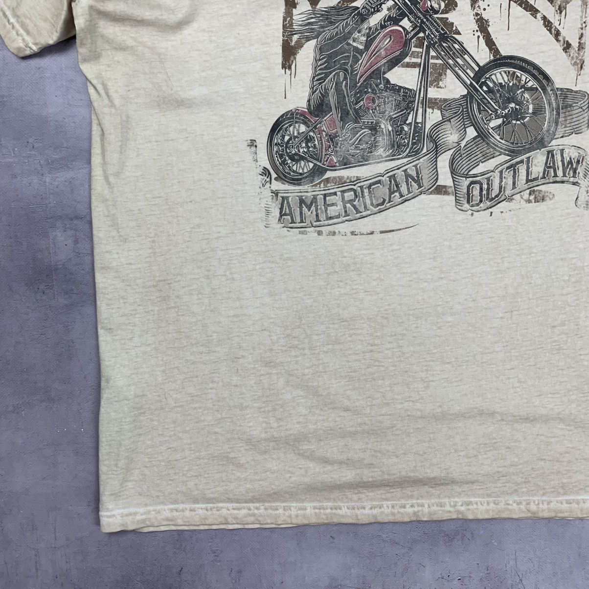 West Coast Choppers Rare! West Choppers American Outlaw Vintage Big Logo Tee Size US XXL / EU 58 / 5 - 13 Thumbnail