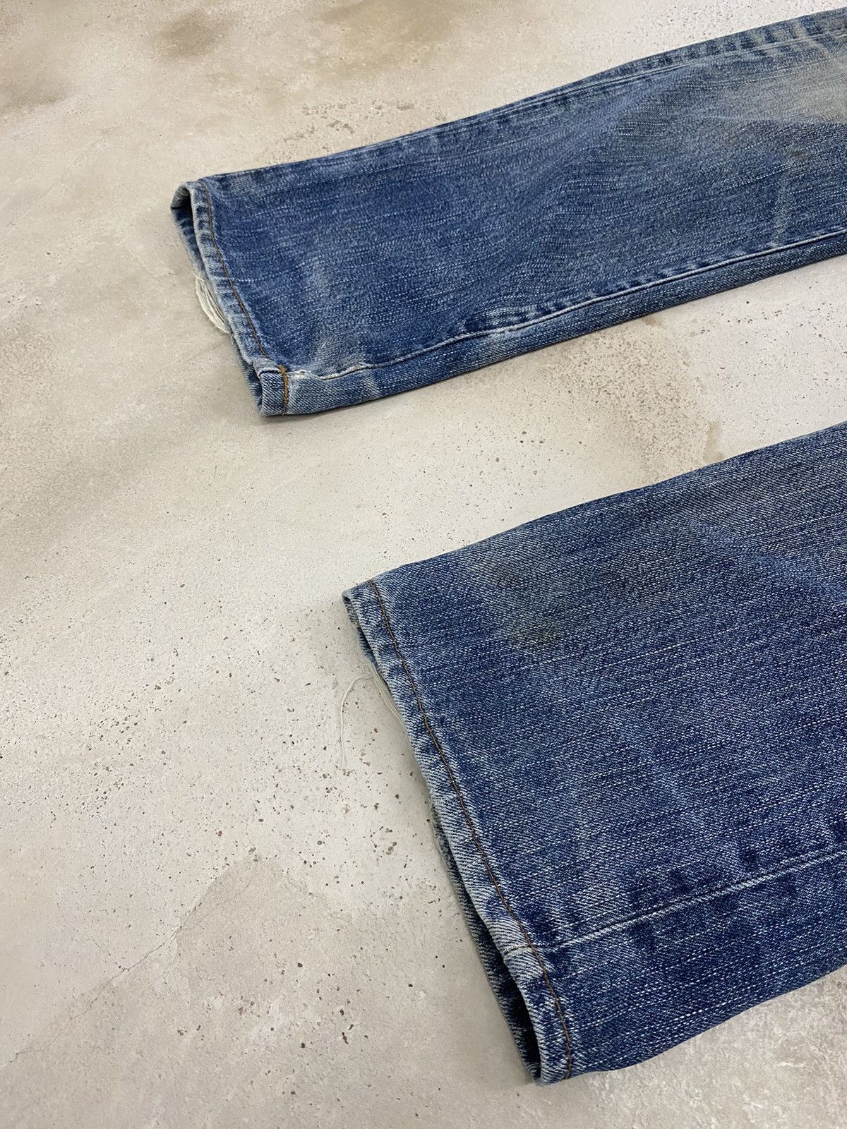 Levi's Levis 505 Japan Market J03 Button Distress Denim Washed Size US 30 / EU 46 - 7 Thumbnail