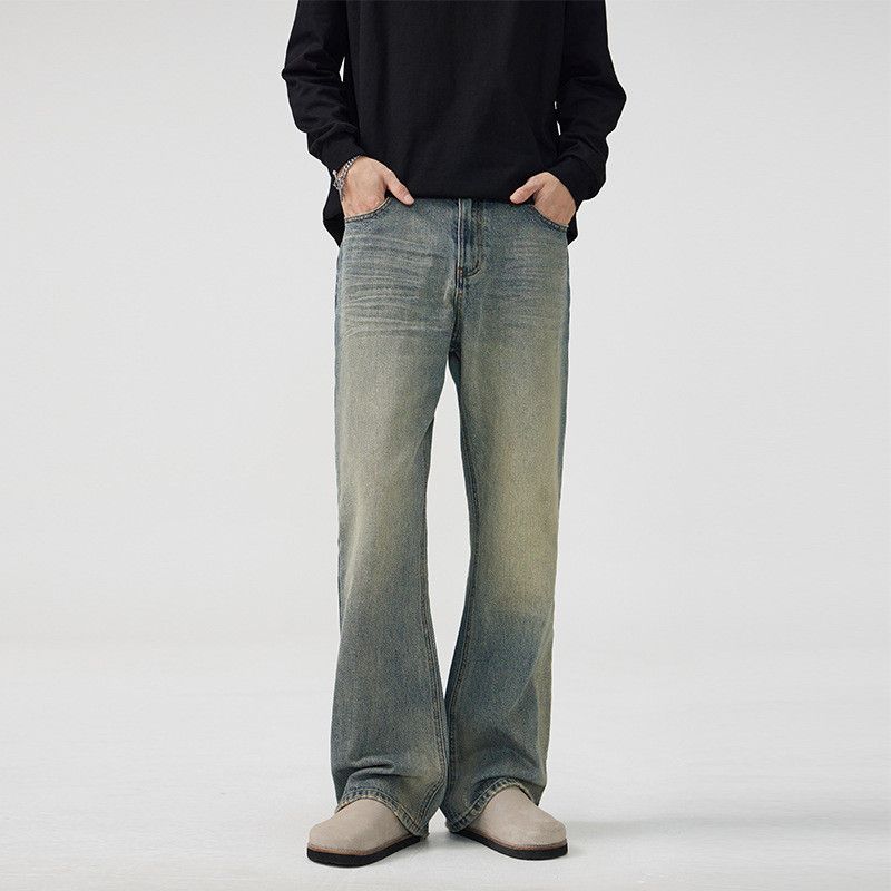 Japanese Brand Men's Retro Cleanfit Curved Bootcut Jeans Size US 32 / EU 48 - 1 Thumbnail