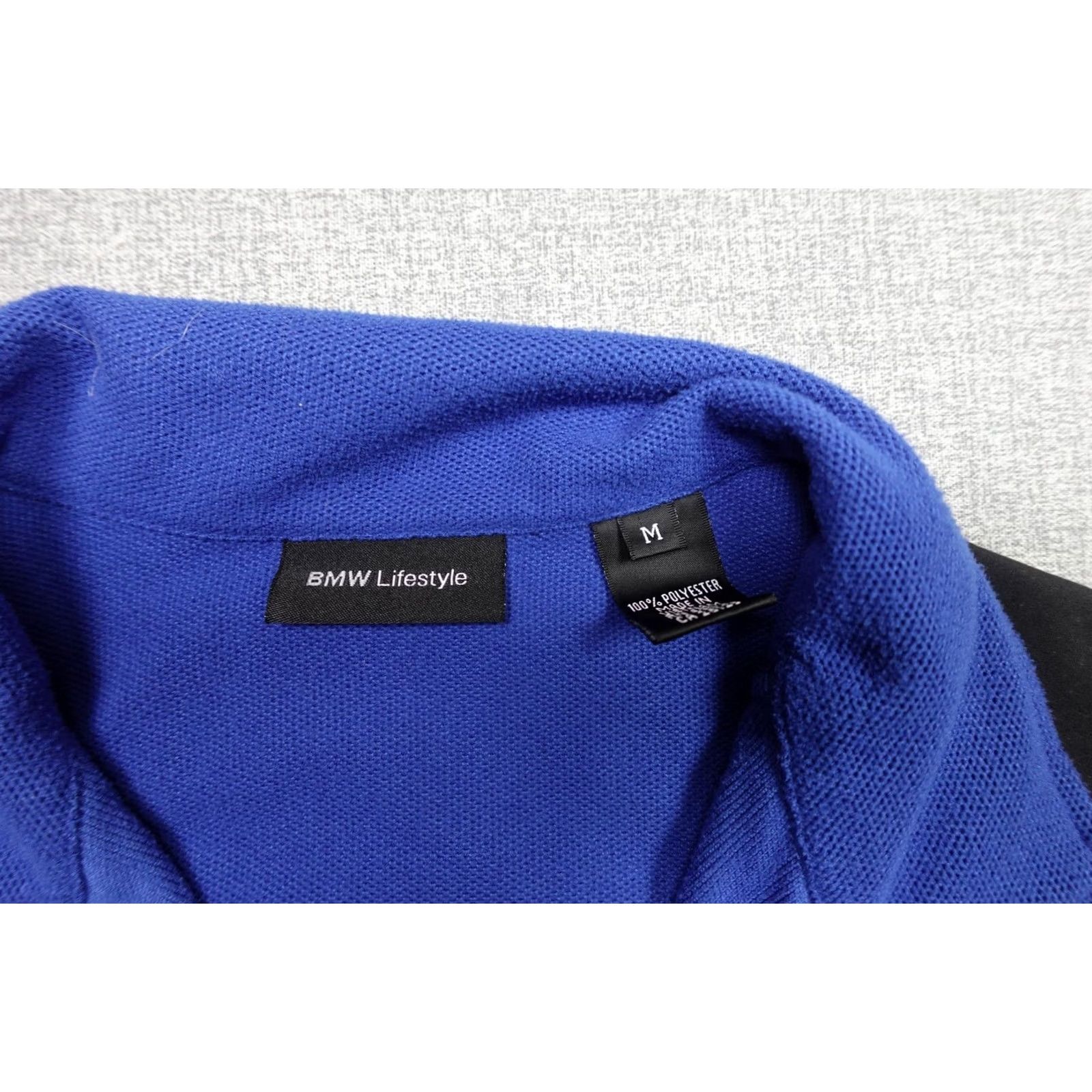 BMW BMW Lifestyle Jacket Mens M Blue Fleece Full Zip Pockets Logo Stand-Up Collar Windbreaker Jacket Size US M / EU 48-50 / 2 - 2 Thumbnail