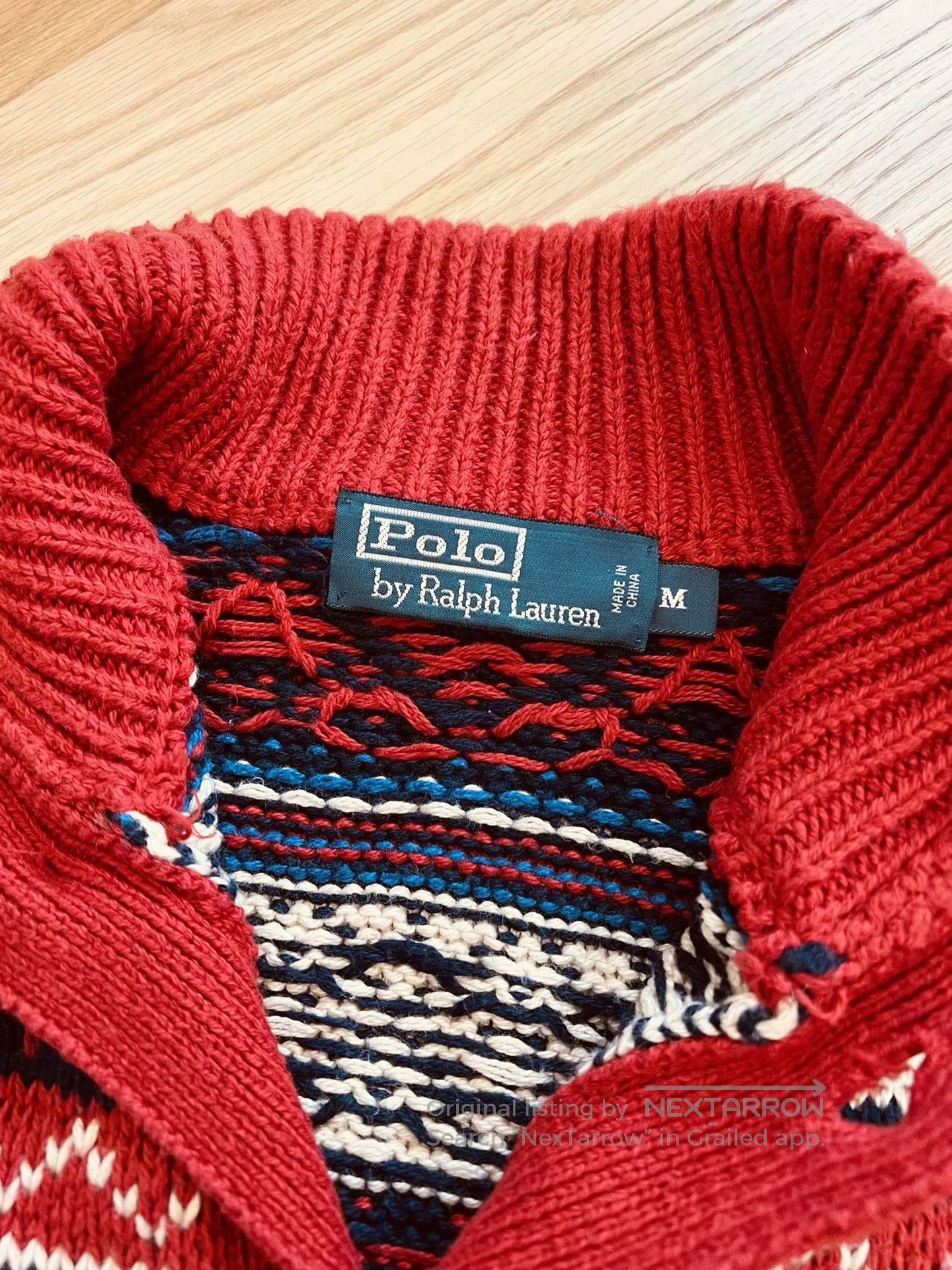 RLX Ralph Lauren Retro Polo Knit Cardigan Sweater. Size US M / EU 48-50 / 2 - 5 Thumbnail