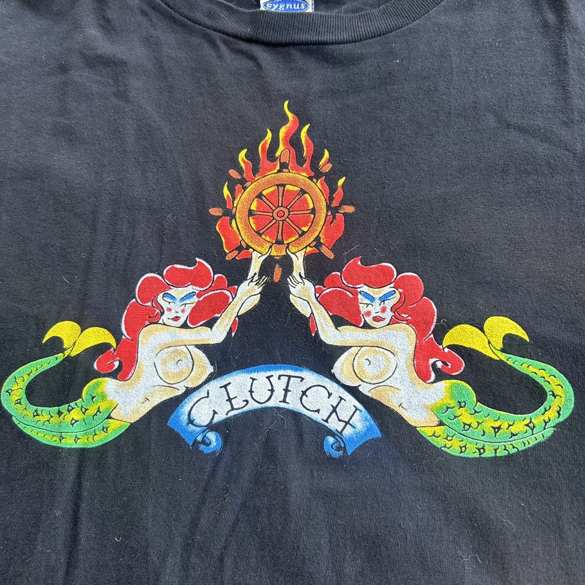 Band Tees Vintage Late 90s Clutch Band Mermaid Stoner Rock T Shirt Size US L / EU 52-54 / 3 - 5 Thumbnail