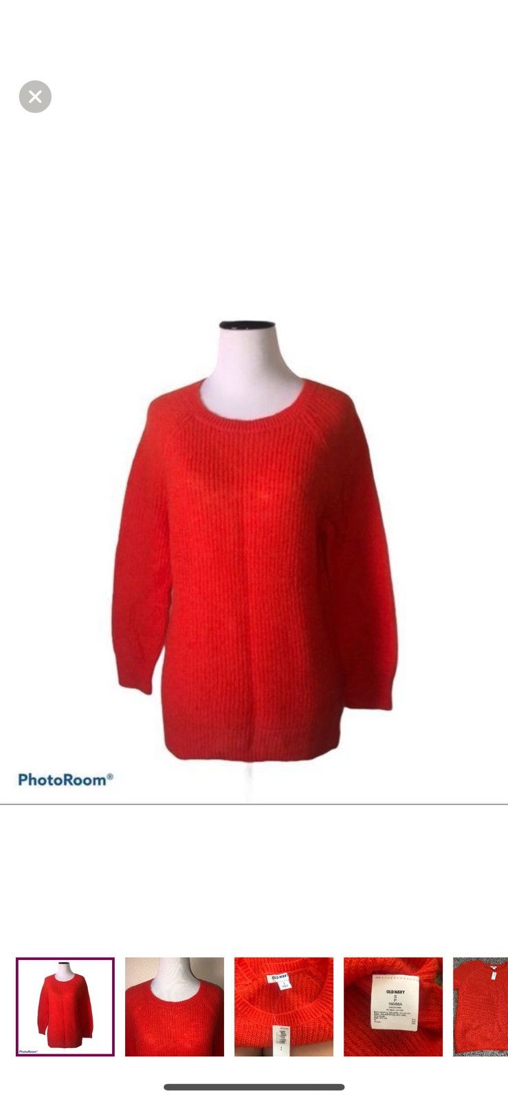 Old Navy Old navy small orange crewneck sweater Size S / US 4 / IT 40 - 1 Thumbnail