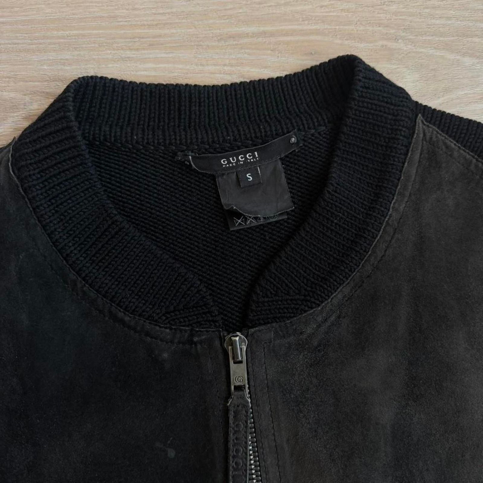 Gucci Gucci by Tom Ford Leather Jacket Suede & Knit Panel 2004 Size US S / EU 44-46 / 1 - 3 Thumbnail