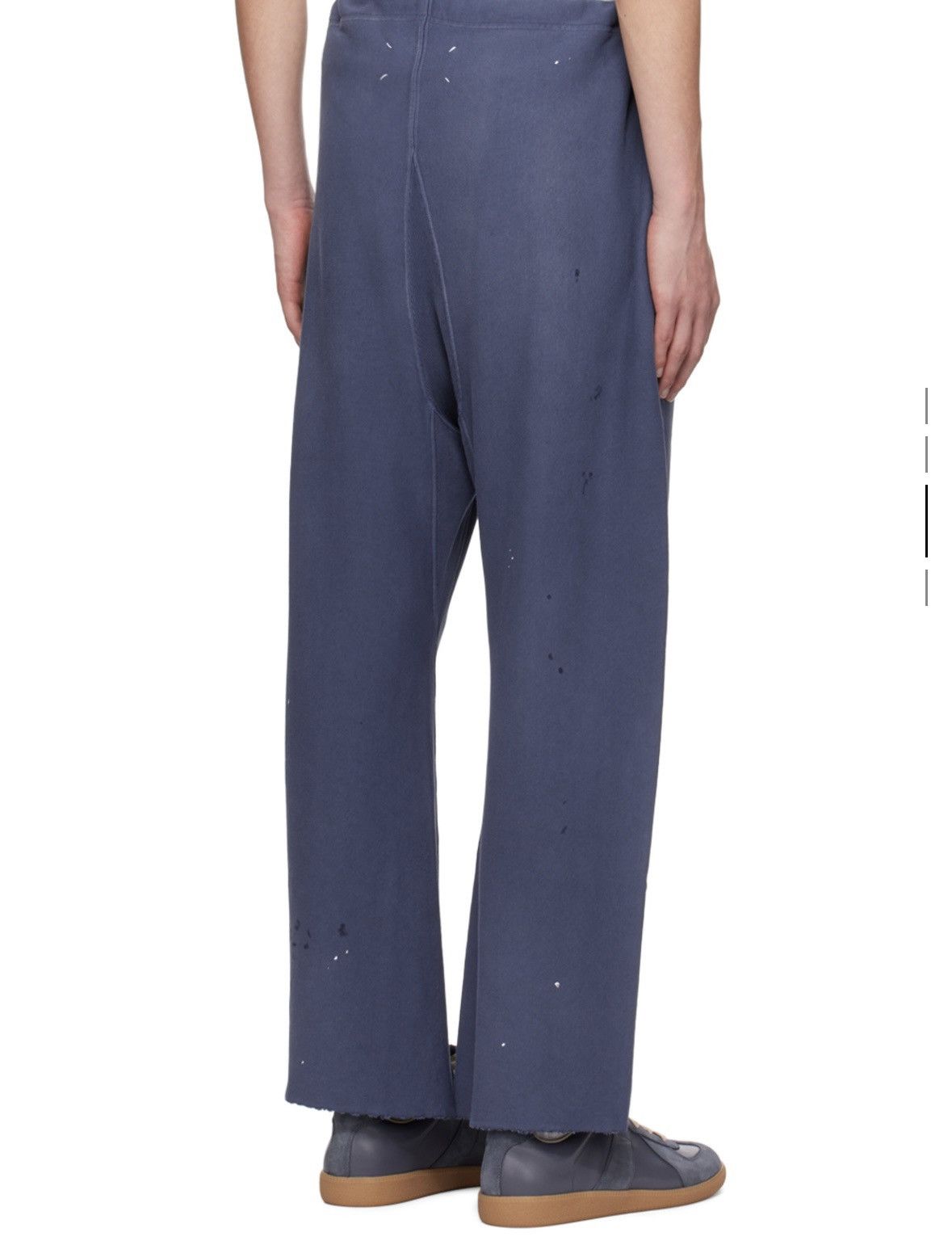 Maison Margiela Navy Maison Margiela Paint Splatter Pants Size US 34 / EU 50 - 2 Thumbnail