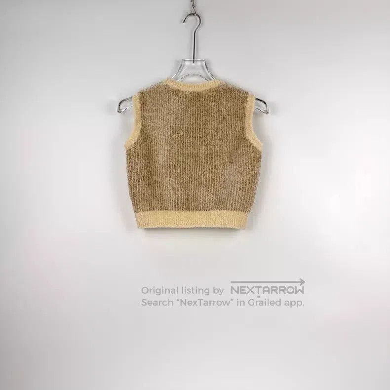 Loewe Loewe Camel color big logo knitted vest Size S / US 4 / IT 40 - 4 Thumbnail