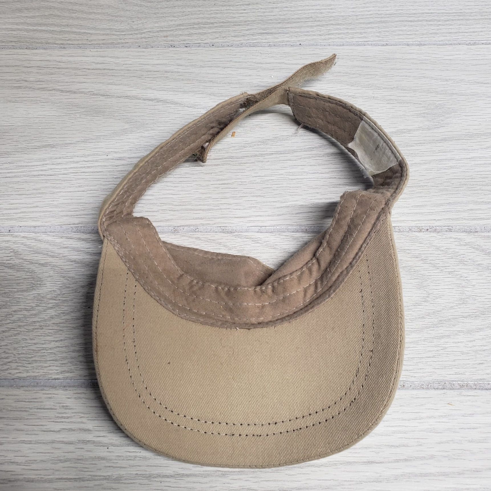 Vintage Waterworks Visor Hat Cap Unisex Adults One Size Adjustable Tan Brown Waterpark Hat Size ONE SIZE - 5 Thumbnail