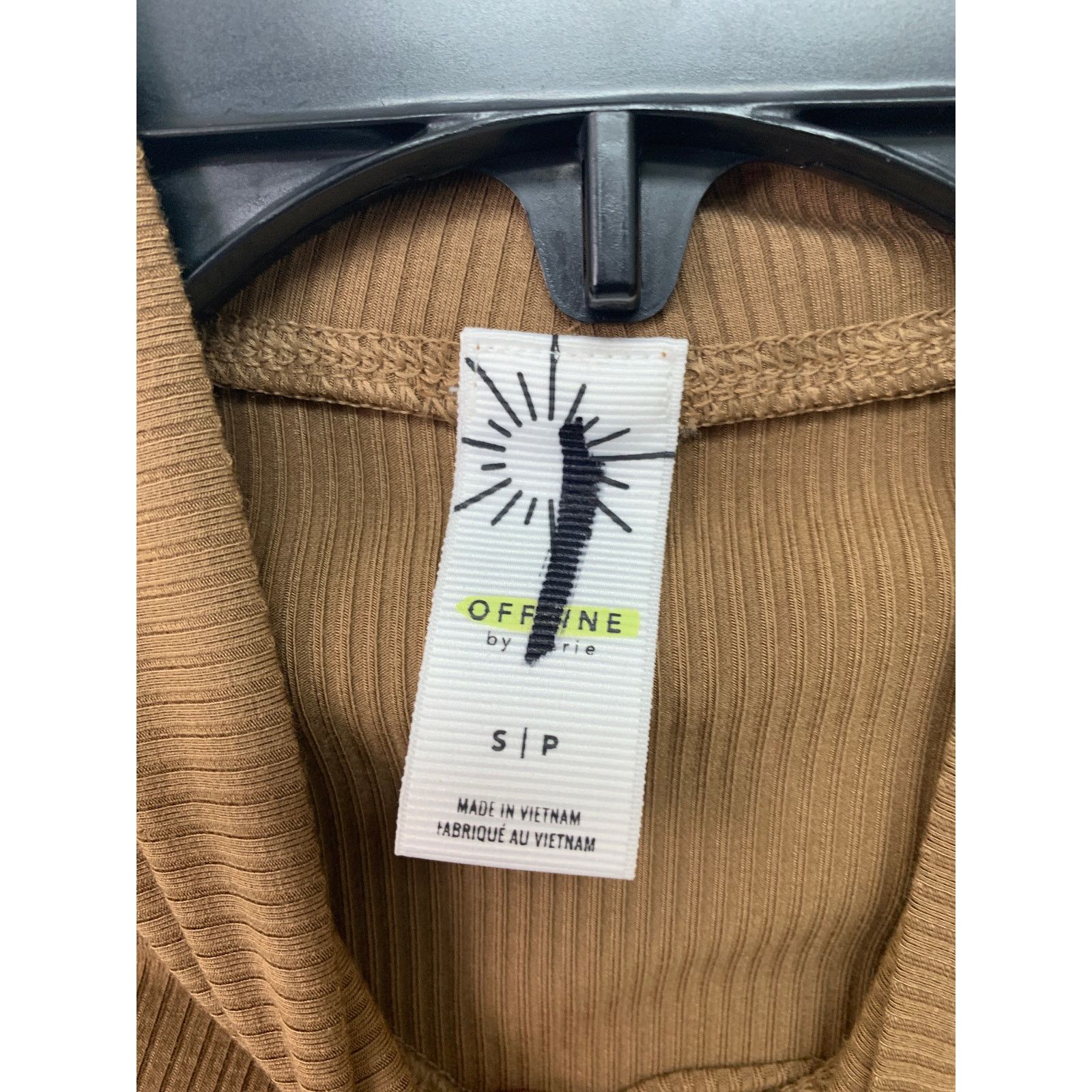 American Eagle Outfitters 2 New Offline By Aerie Long Sleeve Cropped Ribbed Knit Tops Size S / US 4 / IT 40 - 4 Thumbnail