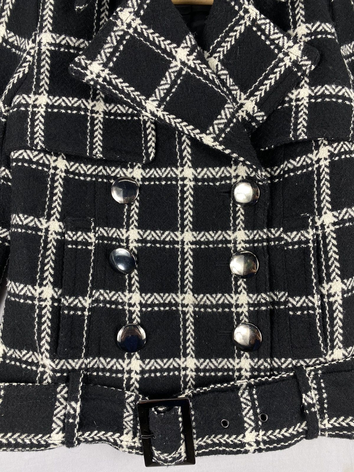 Designer Y2K Double Collar Button Up Jacket By Egoist Size XXS / US 00 / IT 34 - 8 Thumbnail