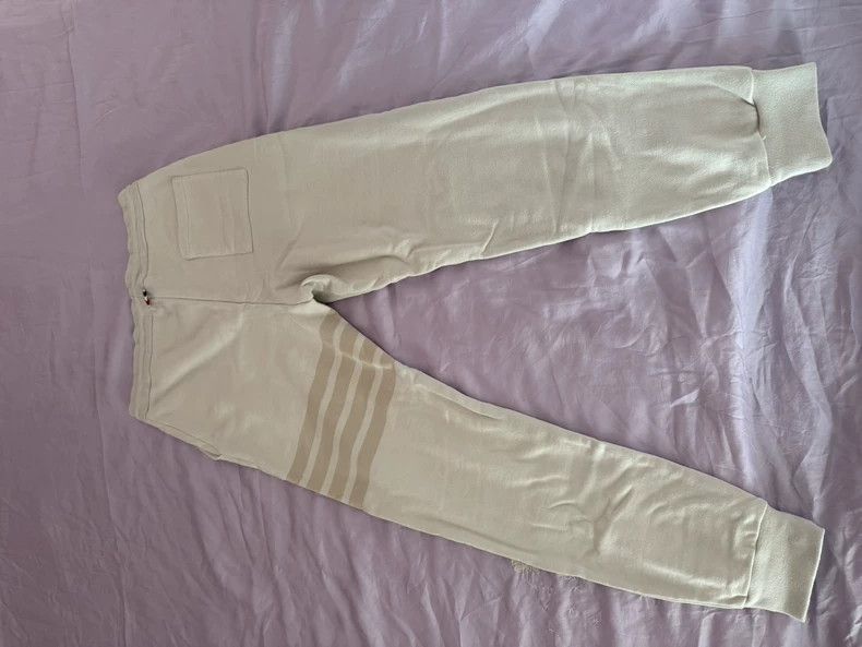 Thom Browne Thom Browne Off-white sportswear trousers Size US 26 / EU 42 - 2 Thumbnail