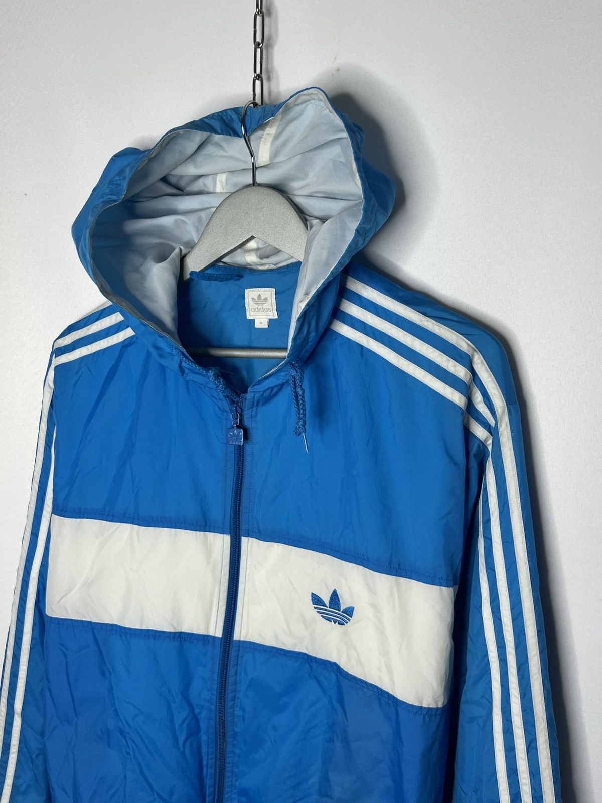 Adidas Vintage Adidas Firebird Full Zip Nylon Jacket Track Top Size US XL / EU 56 / 4 - 2 Thumbnail