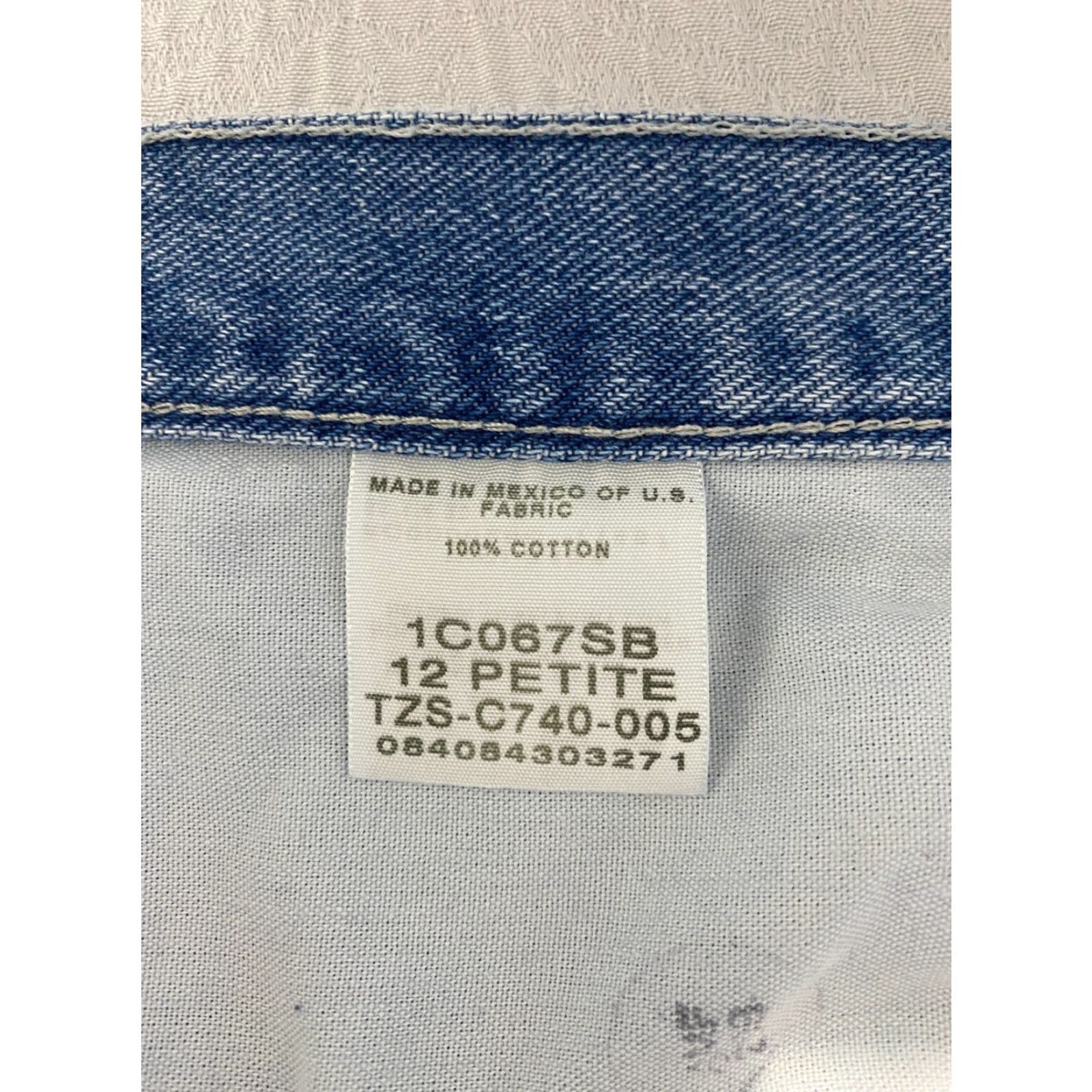Vintage VINTAGE CHIC Jeans Women 12P Blue High Rise 90s Mom 5-Pocket Denim Cotton 100% Petite (USA) Women’s Jeans Size 29" - 5 Thumbnail