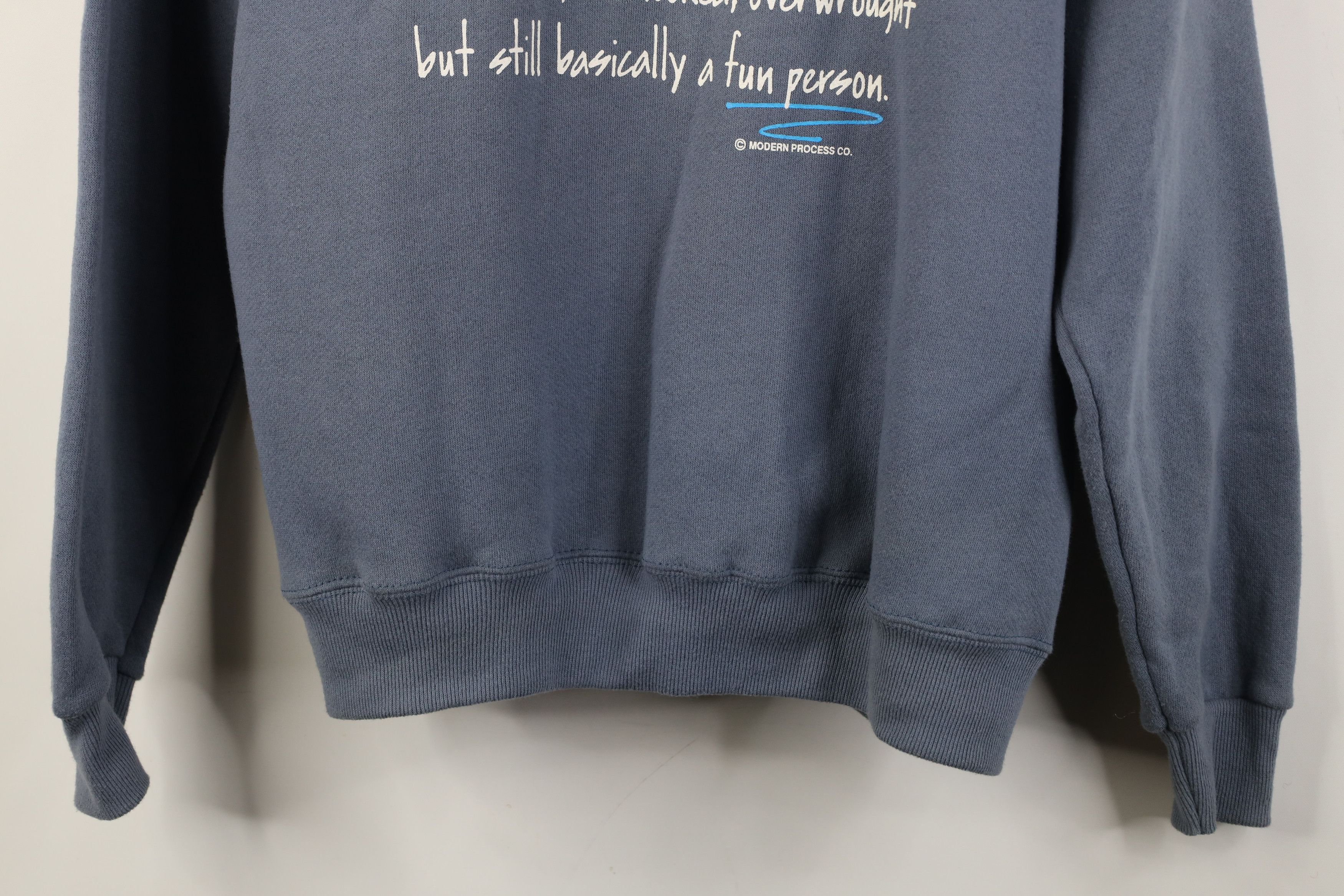 Vintage Vintage 90s Health Assistant Overworked But Sweatshirt USA Size M / US 6-8 / IT 42-44 - 3 Thumbnail