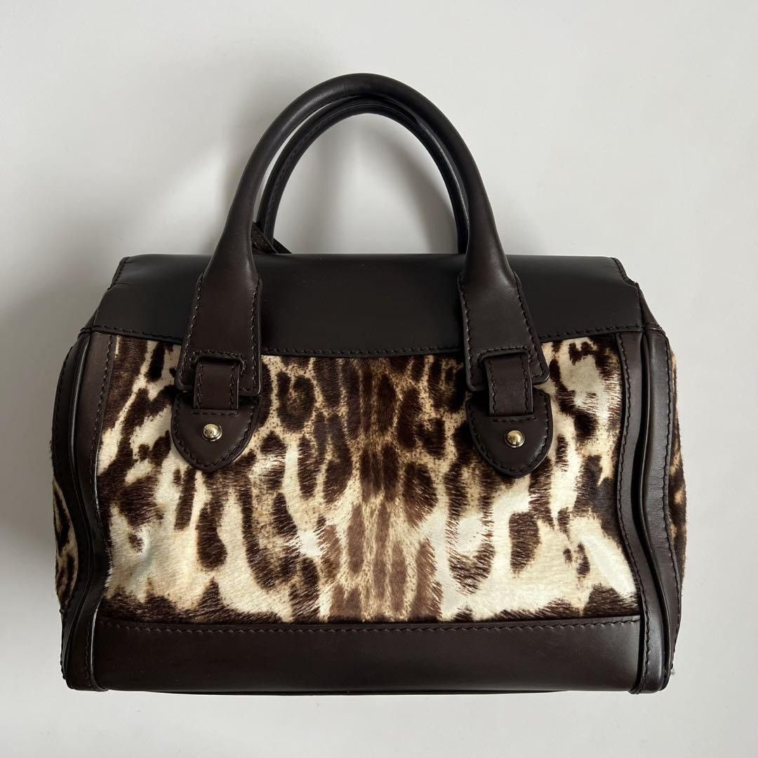 Gucci GUCCI HAIR CALF LEATHER BOSTON HAND BAG Size ONE SIZE - 3 Thumbnail
