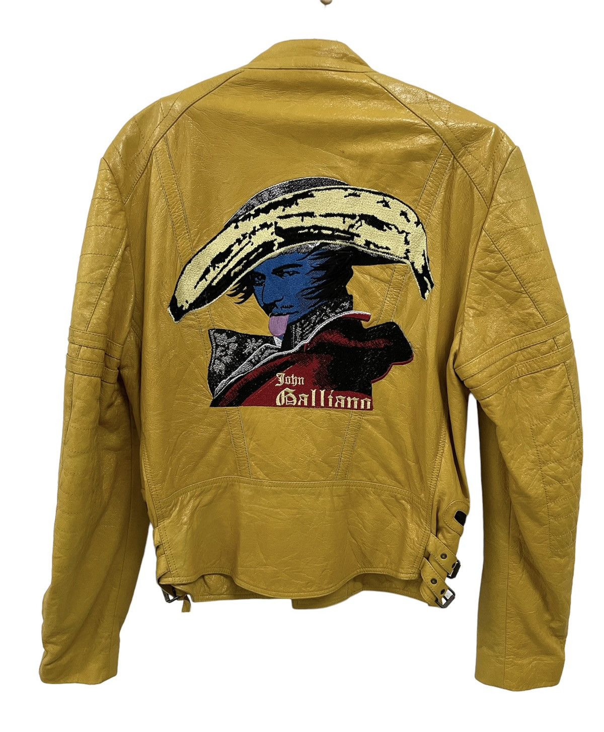 John Galliano Rare! Galliano Mexican Rodeo Double Collar Leather Jacket Size US M / EU 48-50 / 2 - 1 Thumbnail