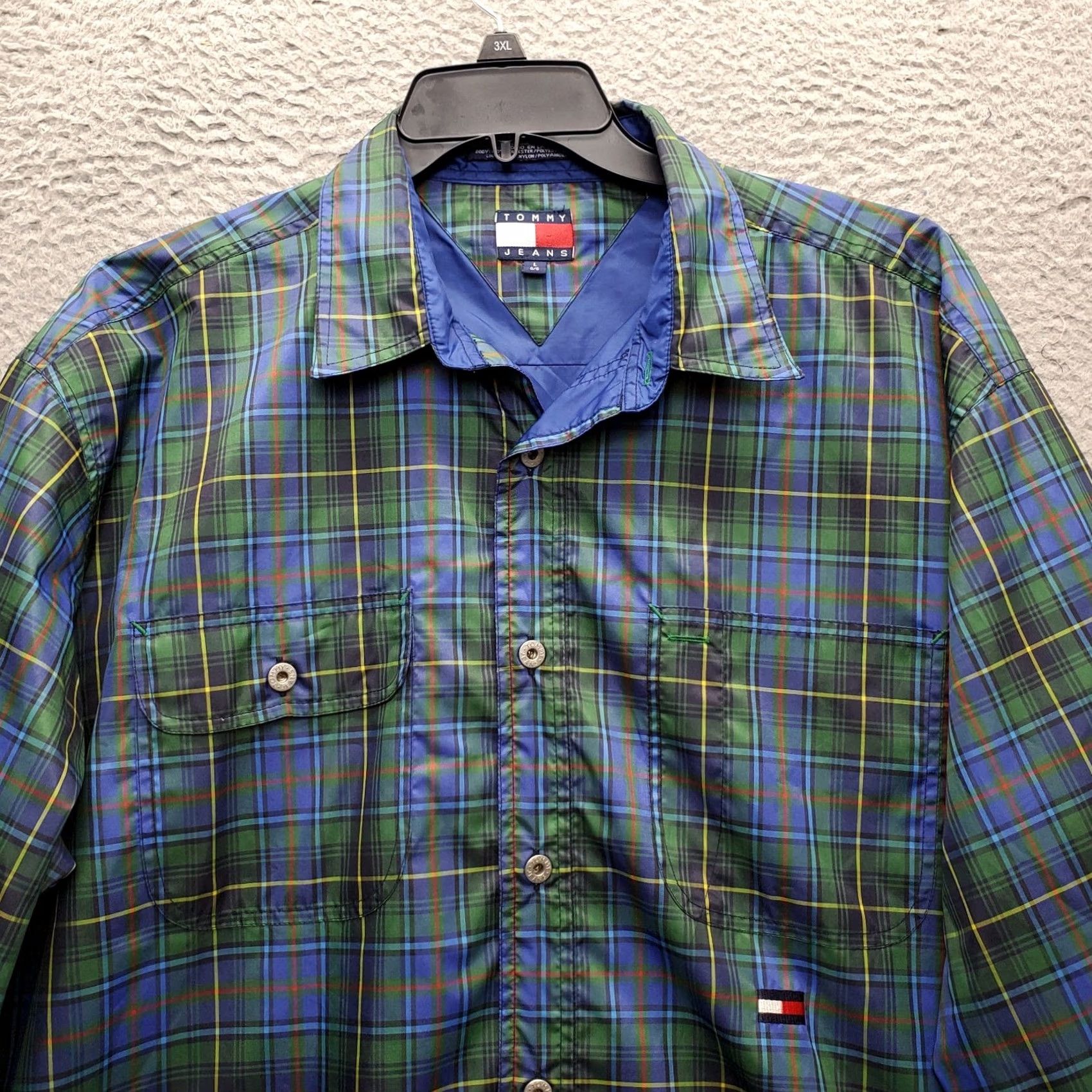 Tommy Hilfiger Tommy Hilfiger Shirt Men L Multi Plaid Water Resistant Long Sleeve Button-Up Size US L / EU 52-54 / 3 - 3 Thumbnail