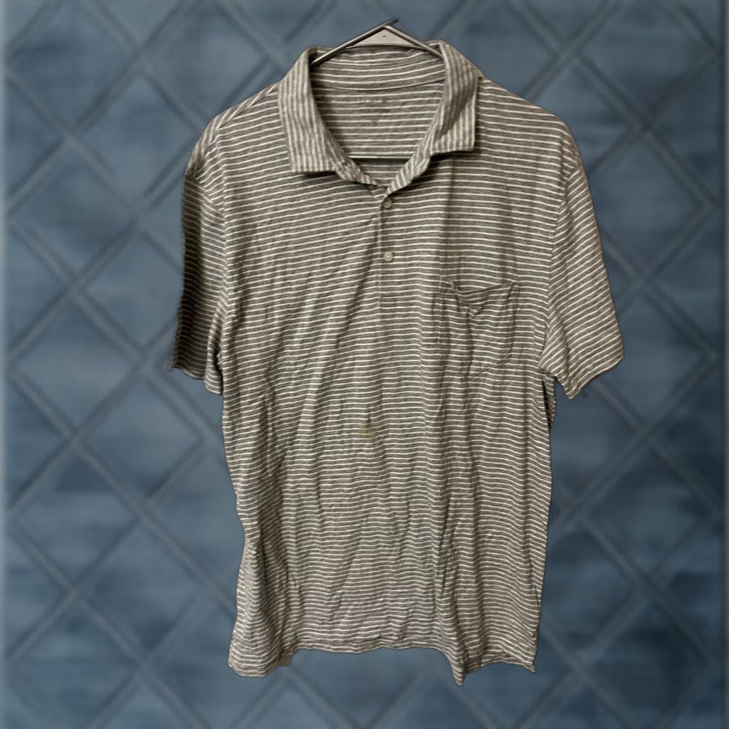 J.Crew J.CREW Polo Shirt Mens XL Striped Slub Cotton Pocket Preppy Casual Shirt Size US XL / EU 56 / 4 - 1 Thumbnail