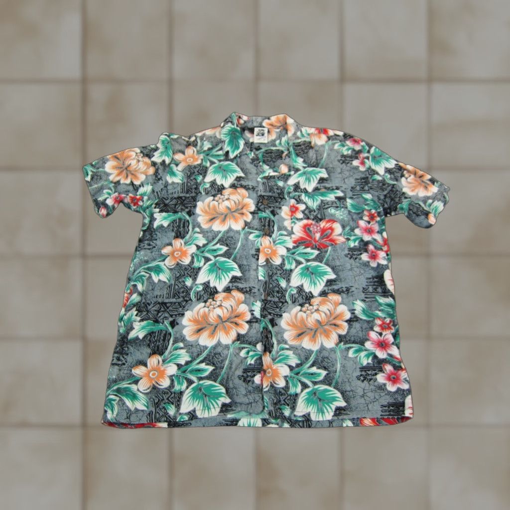Vintage VINTAGE Kennington Shirt Mens M Black Hawaiian Collared Button-Up Short Sleeve, Flowery Theme? Size US M / EU 48-50 / 2 - 1 Thumbnail
