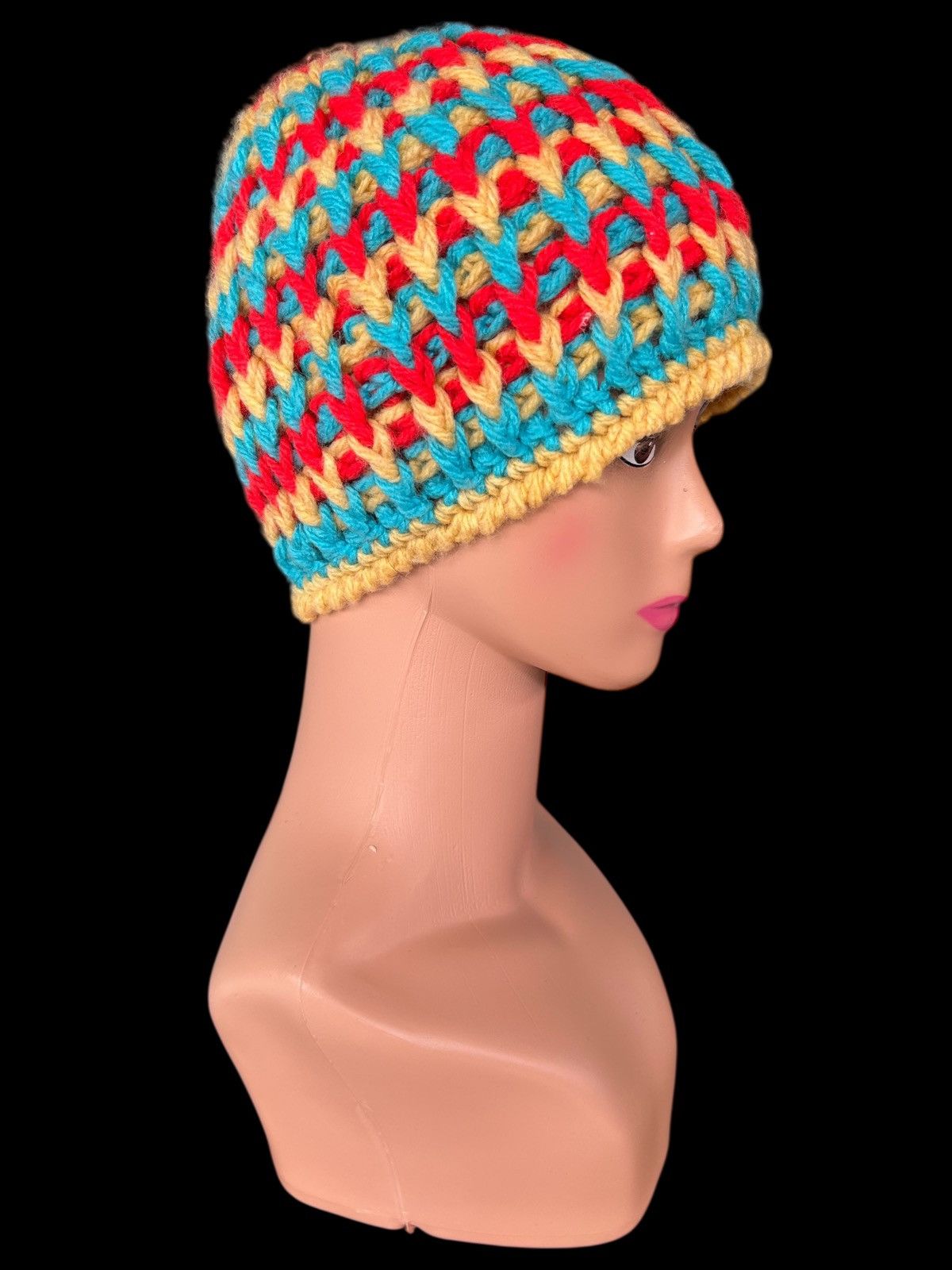 Japanese Brand × Kapital × Vintage Crochet Knitted Handmade Beanie Hats Size ONE SIZE - 1 Thumbnail