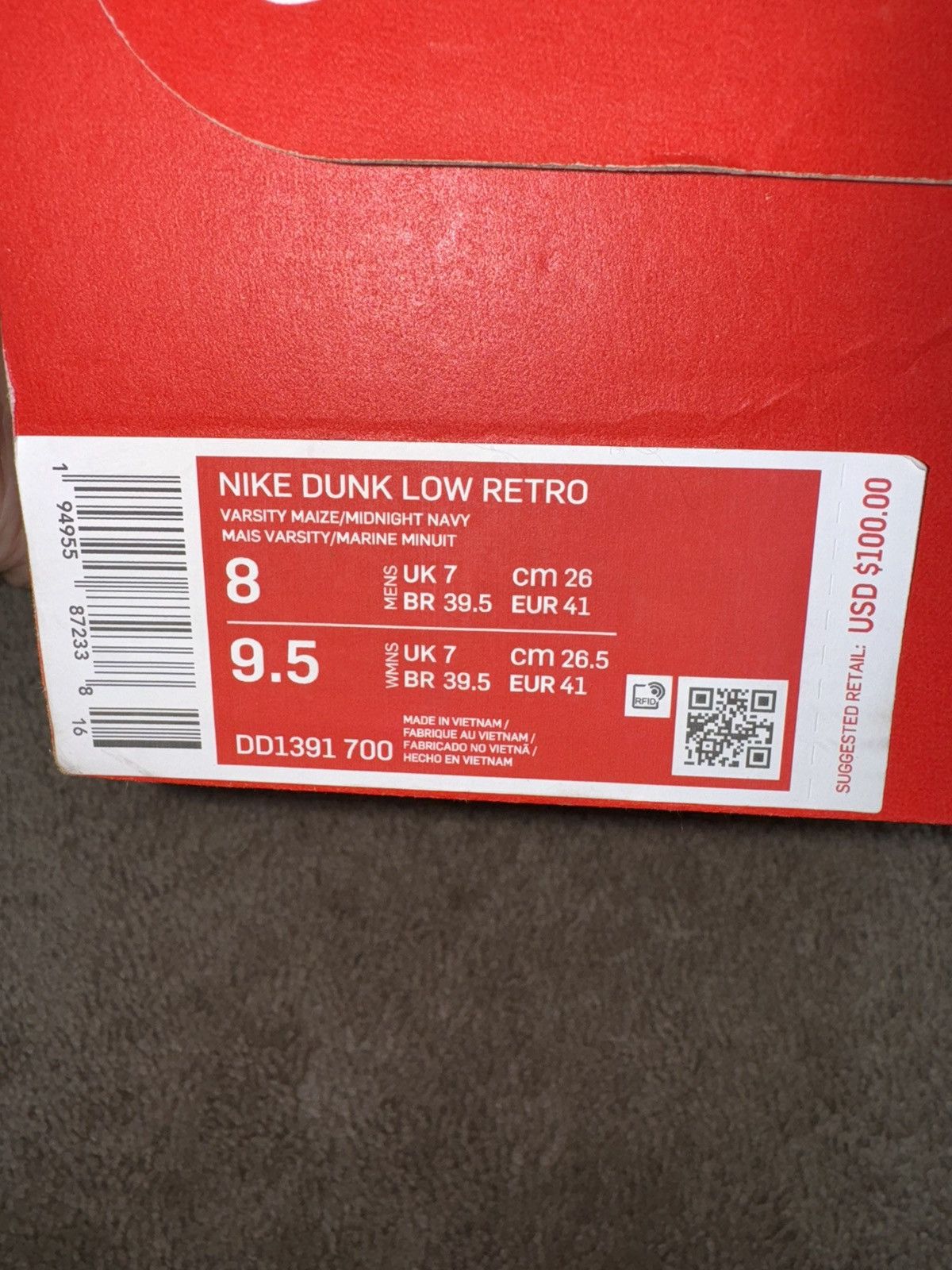 Nike Nike dunk Midas gold Size US 8 / EU 41 - 7 Thumbnail