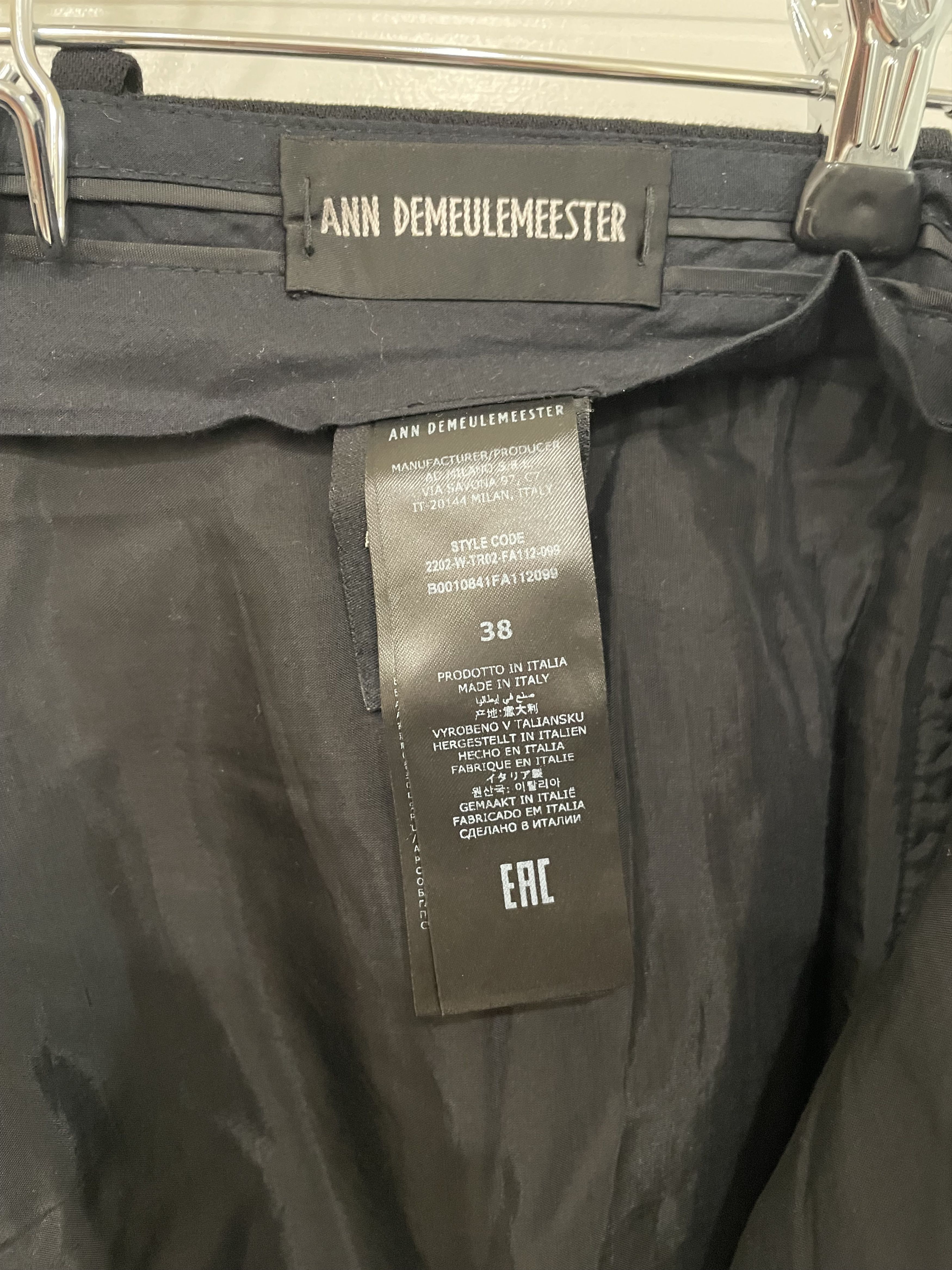 Ann Demeulemeester Wide Slouchy Pants With Waist Tie Size US 30 / EU 46 - 7 Thumbnail