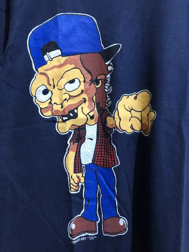 Vintage Vintage Crazy Guy T-Shirt Size US S / EU 44-46 / 1 - 2 Thumbnail