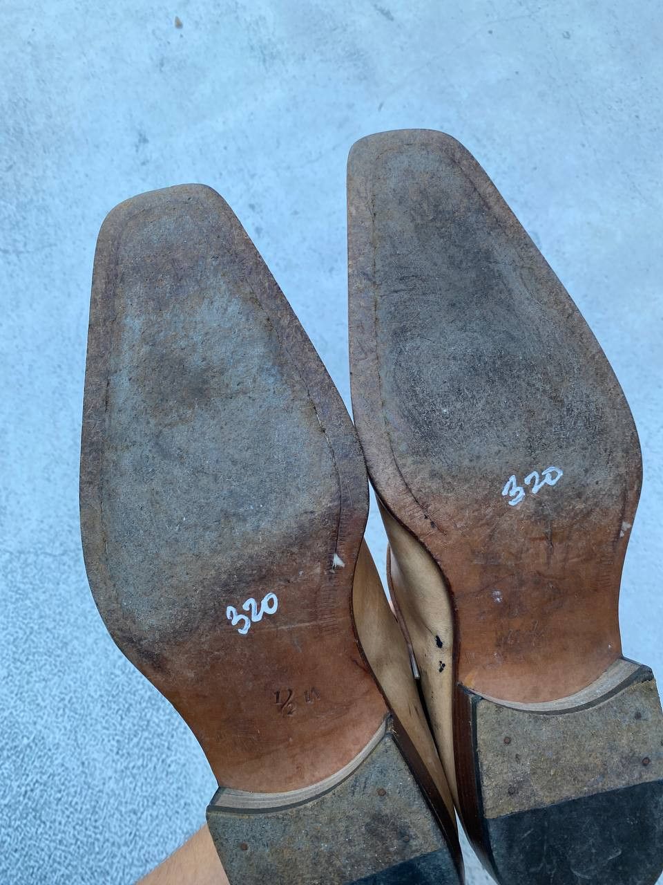 If Six Was Nine Italian Vintage Guidi style Leather Faded Shoes Size US 8 / EU 41 - 19 Thumbnail
