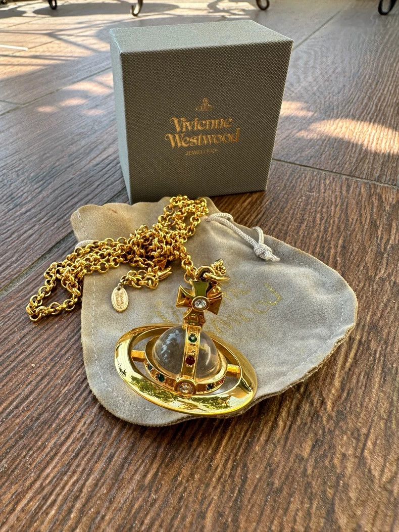 Vivienne Westwood Vivienne Westwood Large Saturn Necklace Size ONE SIZE - 1 Thumbnail