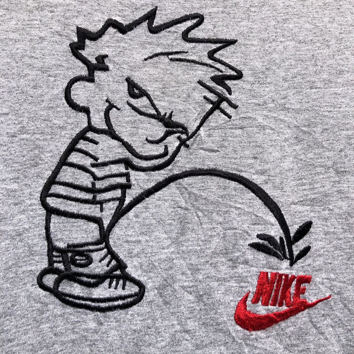 Vintage Vintage 90s Nike Calvin Piss Tshirt Size US M / EU 48-50 / 2 - 4 Thumbnail