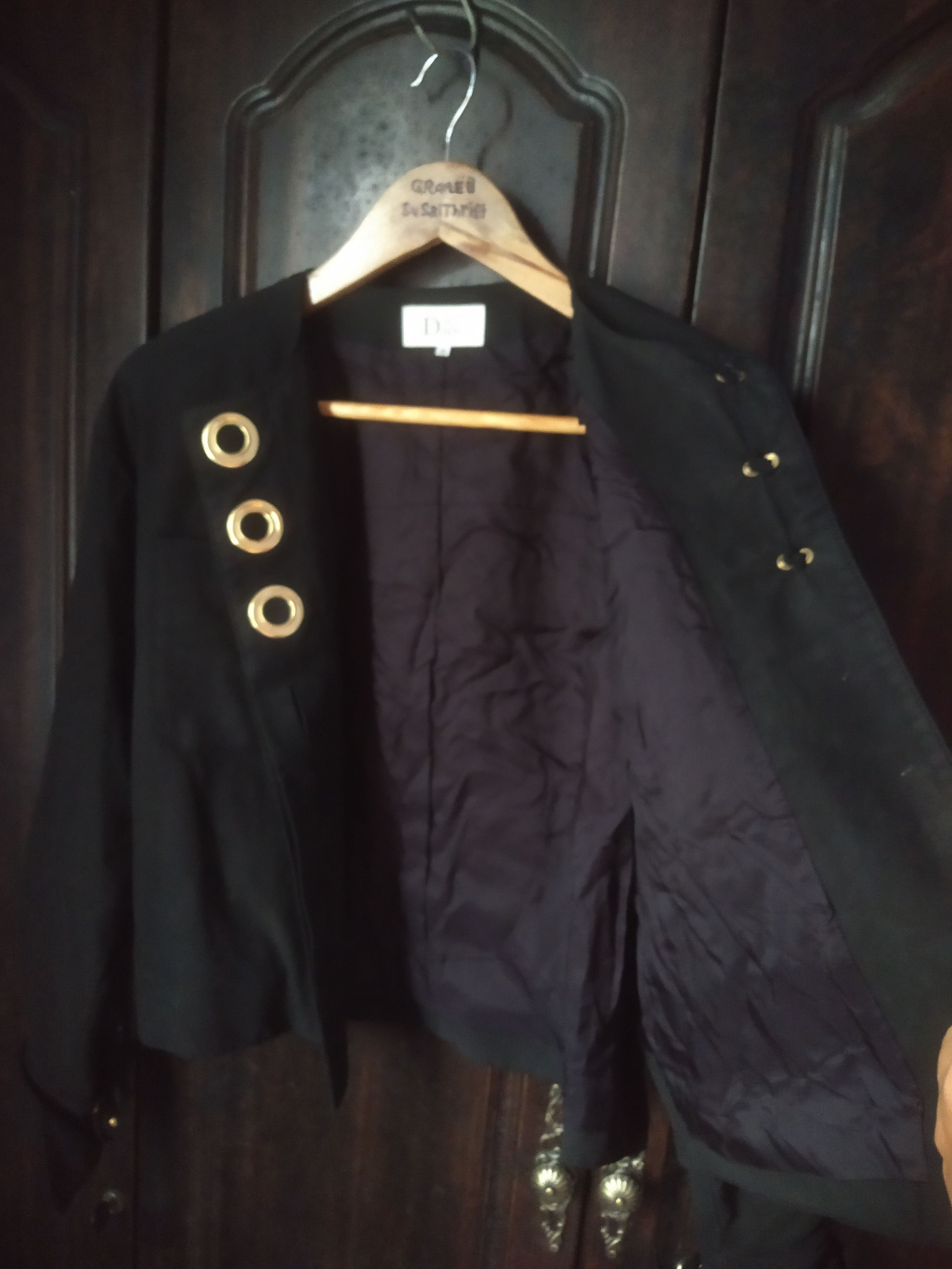 Dior Vintage Miss Dior Cropped Jacket Gold faded Toggle Buttons Size M / US 6-8 / IT 42-44 - 5 Thumbnail