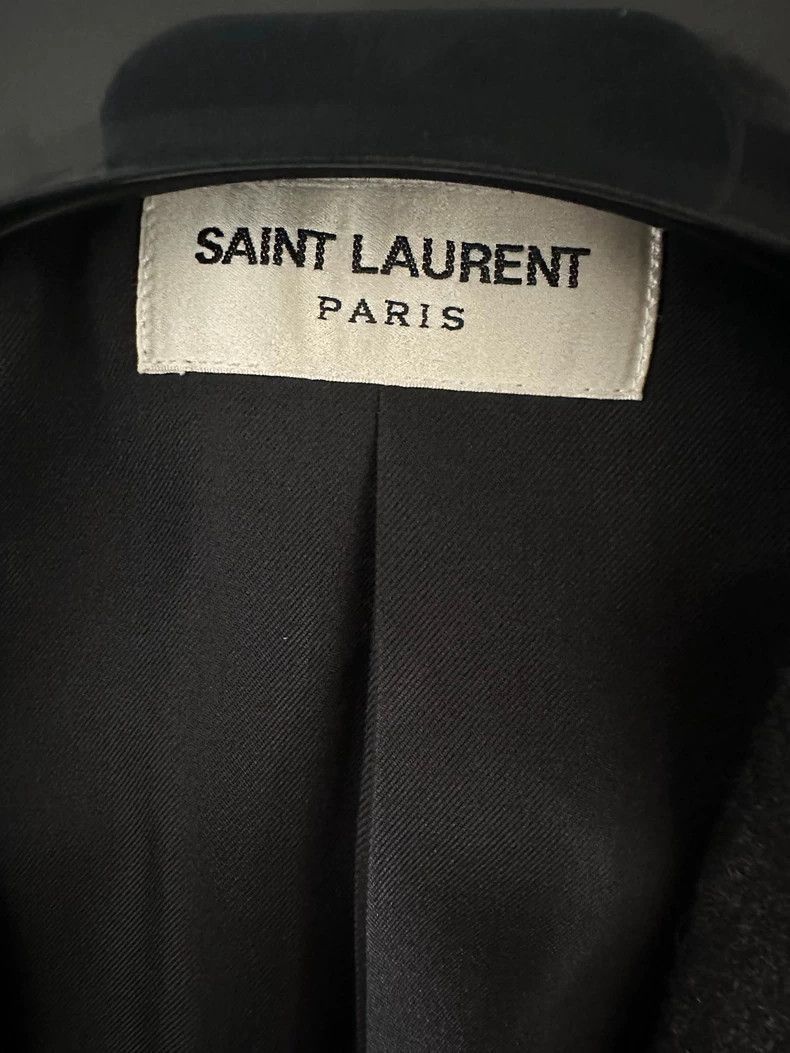 Saint Laurent Paris Saint Laurent Paris Snowflake grey cashmere lapel collar su Size US S / EU 44-46 / 1 - 4 Thumbnail