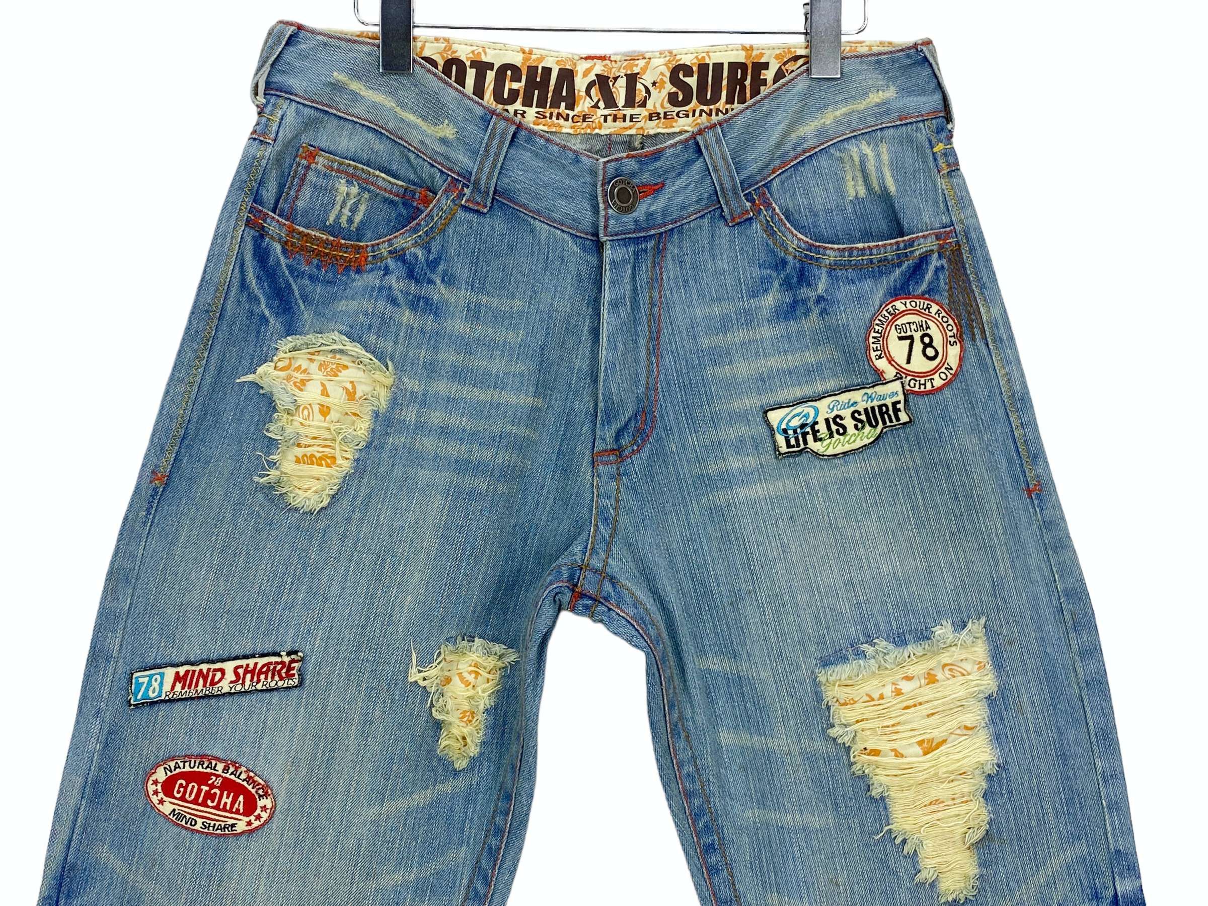 Gotcha × Japanese Brand Gotcha Jeans Gotcha Hip Hop Surf Pants Size US 32 / EU 48 - 3 Thumbnail