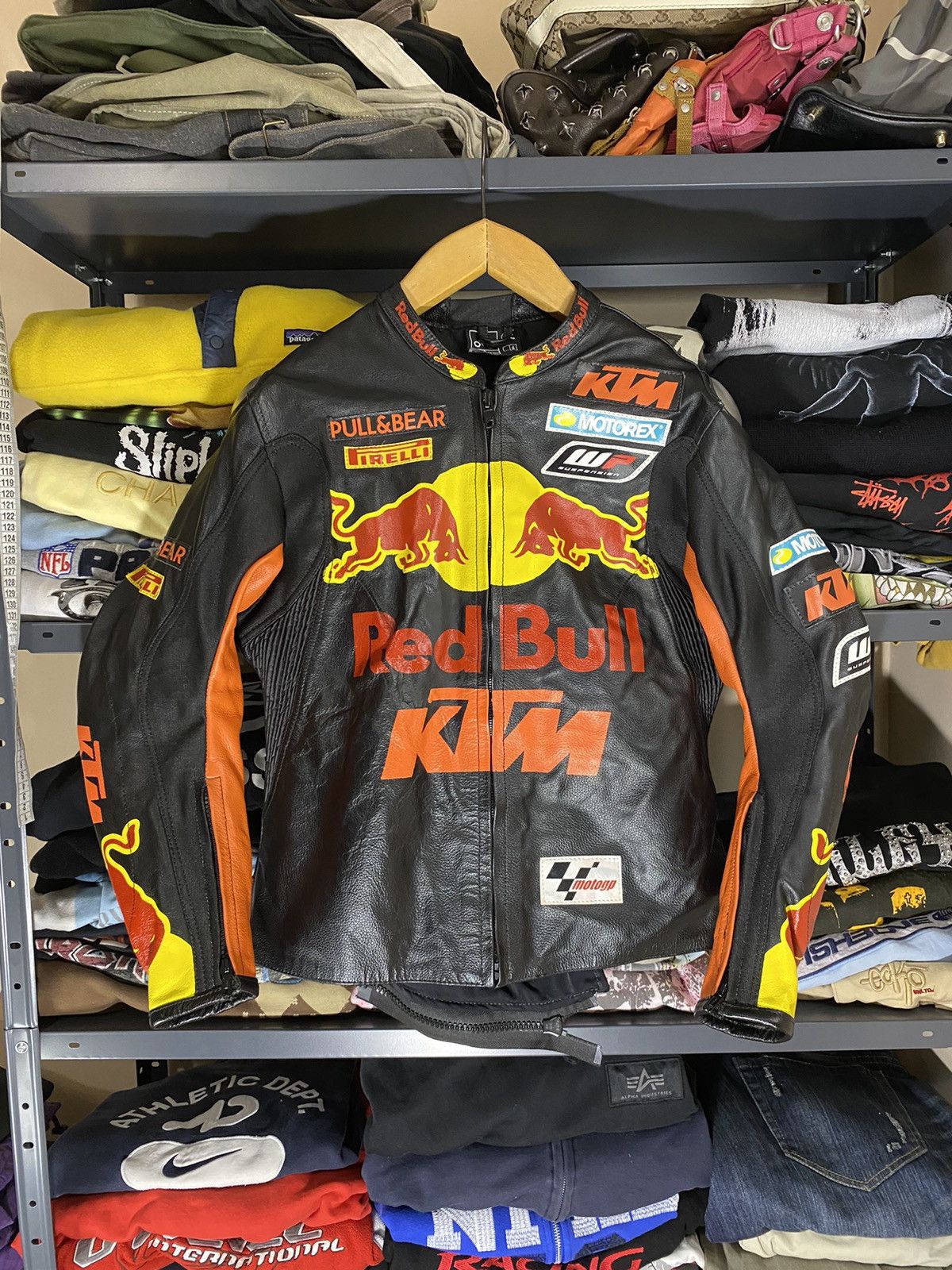 Blouson moto red discount bull