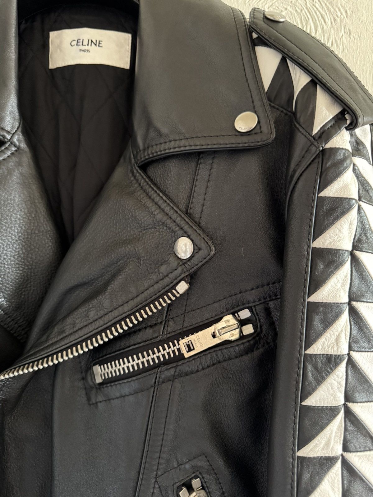 Celine × Hedi Slimane Celine SS22 Triangle Jacket D Ring Size US S / EU 44-46 / 1 - 15 Thumbnail