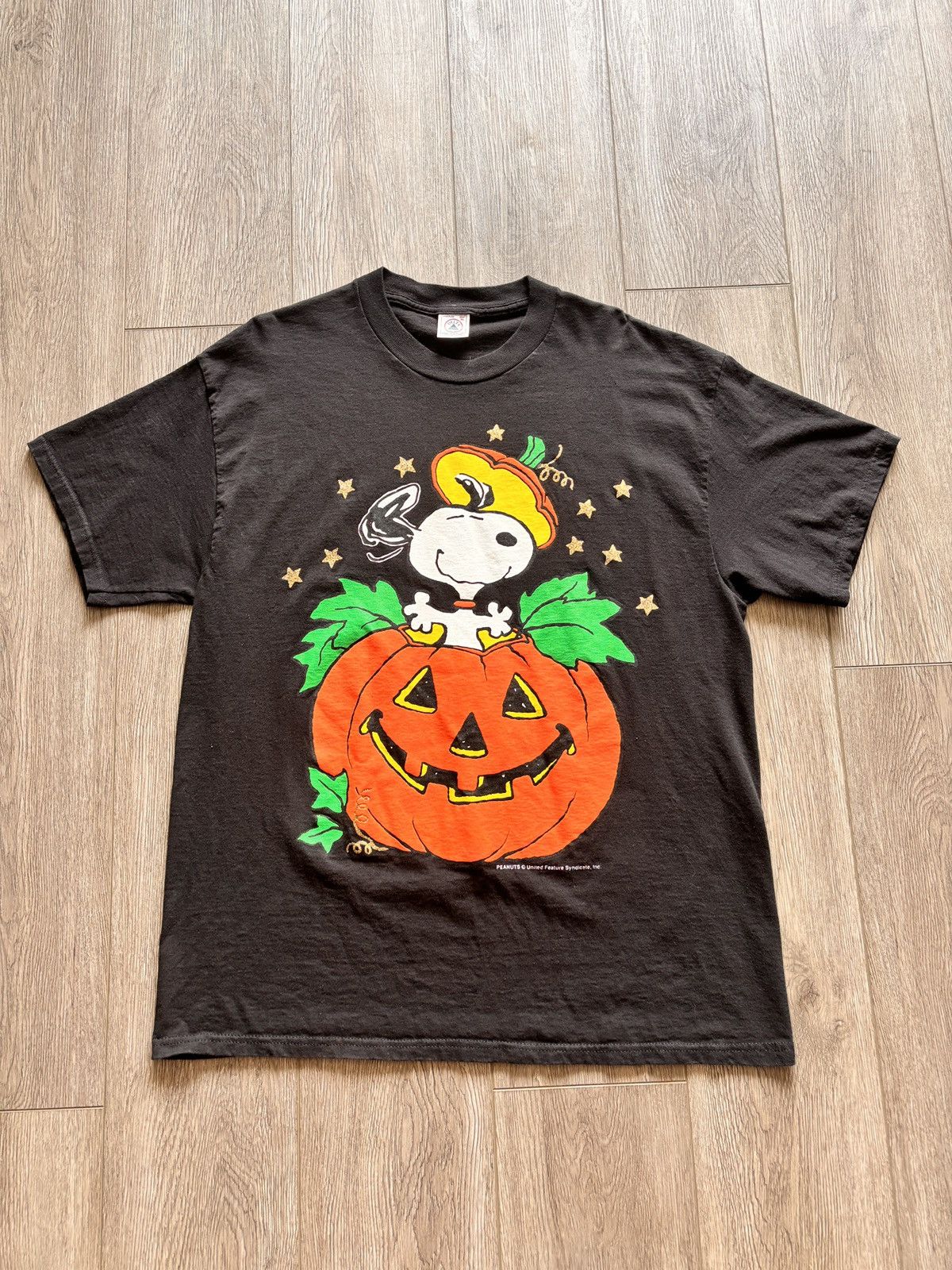 Peanuts Vintage Peanuts Snoopy Jack-o-Lantern Halloween T-Shirt Size US XL / EU 56 / 4 - 1 Thumbnail