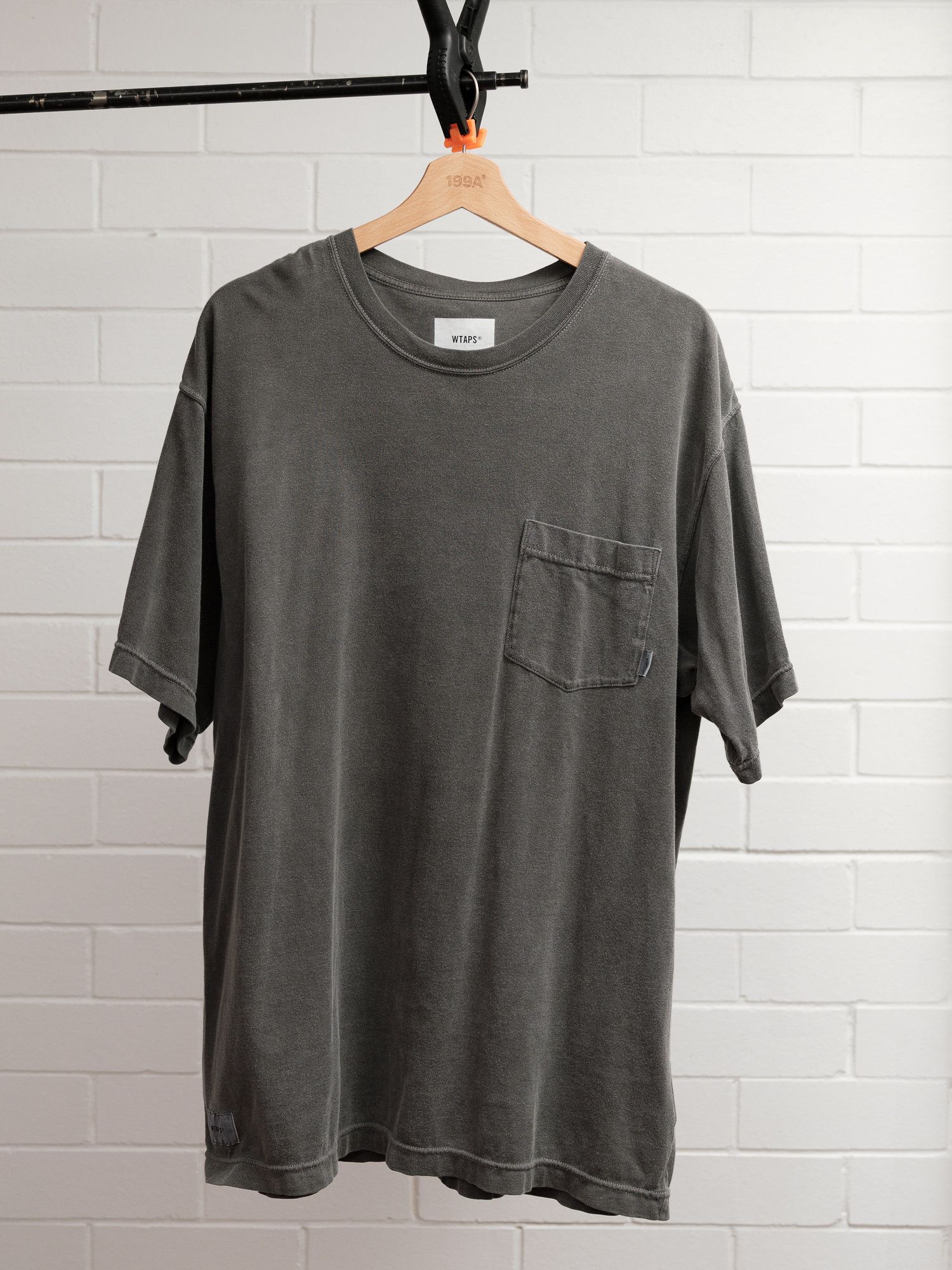 Wtaps WTAPS pocket tee charcoal grey garment dye Size US L / EU 52-54 / 3 - 1 Thumbnail