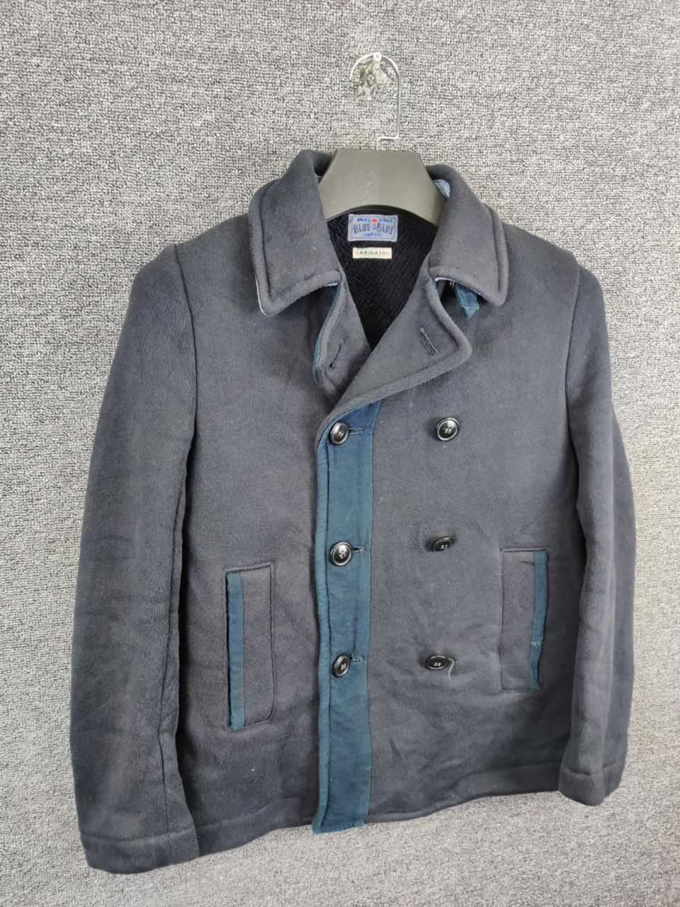 Blue Blue Japan Vintage Blue Blue Japan Arigato Double Breasted Coat Jacket Size US M / EU 48-50 / 2 - 4 Thumbnail