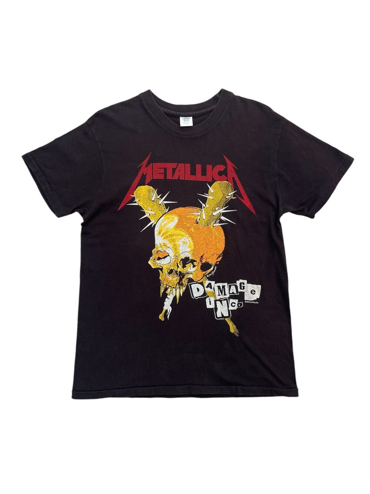 Metallica 1987 Vintage Metalica Damage Inc Tour Shirt Size US M / EU 48-50 / 2 - 1 Thumbnail