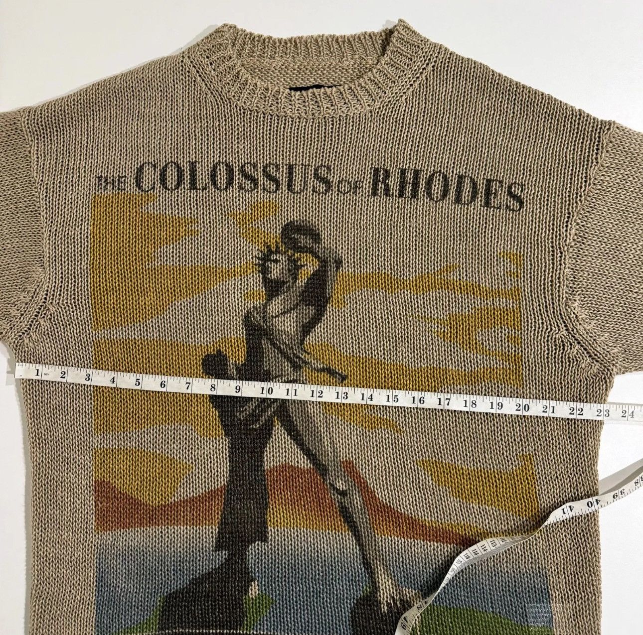 Y/Project Y/PROJECT Oversized Colossus Of Rhodes Postcard Linen Knit S Size S / US 4 / IT 40 - 8 Thumbnail