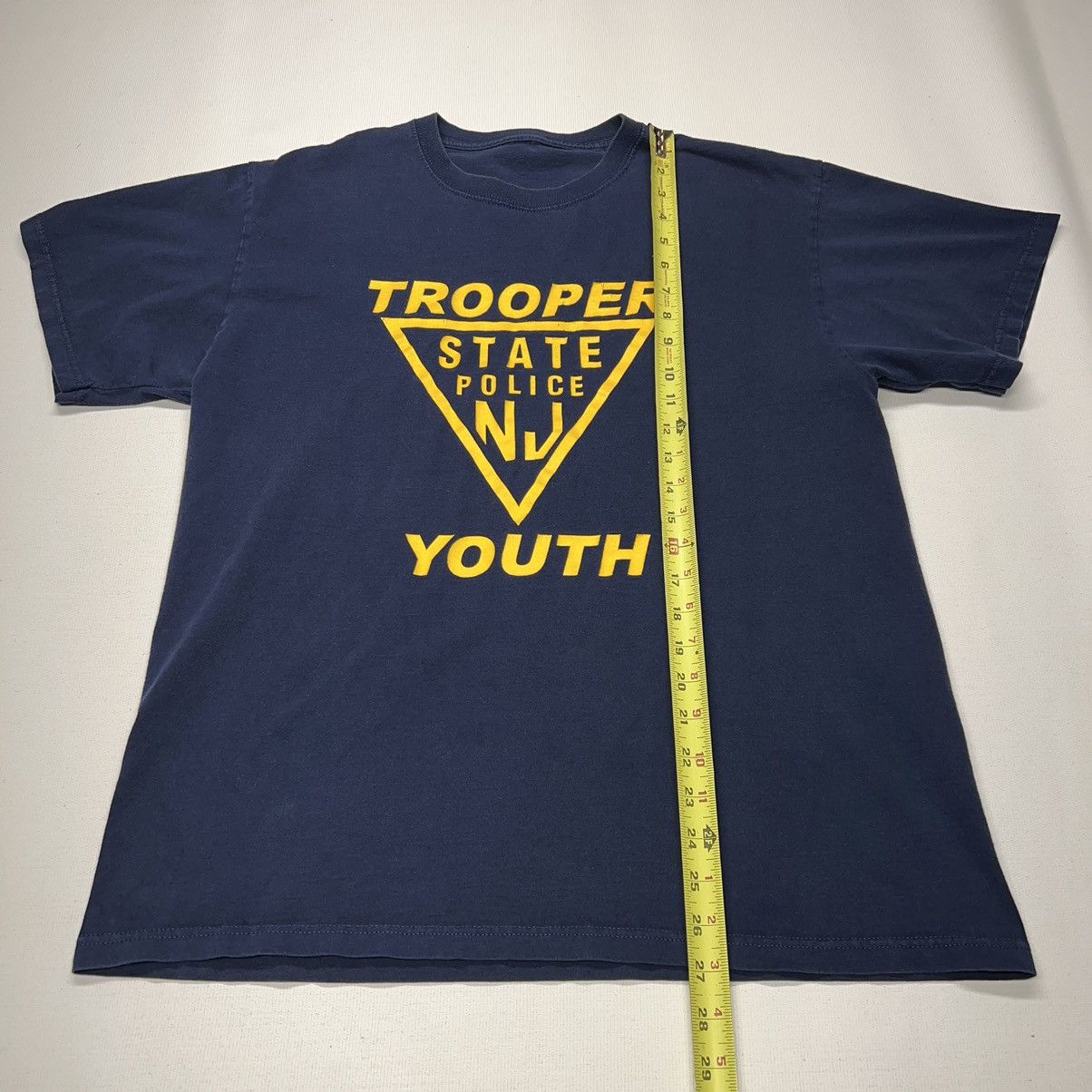 Vintage NJ State Trooper Tee Shirt Police Youth New Jersey Navy Y2K Size US L / EU 52-54 / 3 - 13 Thumbnail