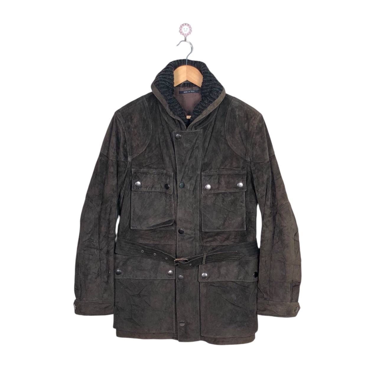 Gucci FW03 Gucci Tom Ford Belted Suede Fields Leather Jacket Size US S / EU 44-46 / 1 - 2 Thumbnail