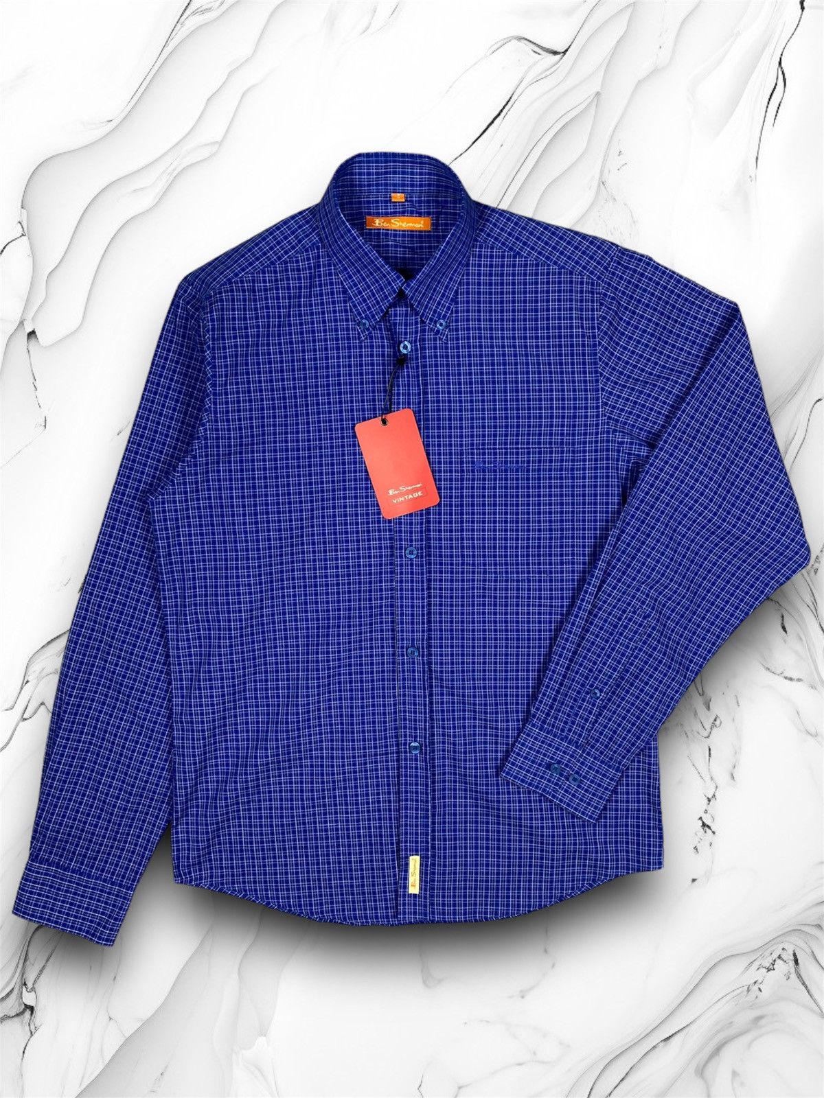 Ben Sherman × Designer NEW Ben Sherman Checked Designer Button Up Shirt Size US M / EU 48-50 / 2 - 1 Thumbnail
